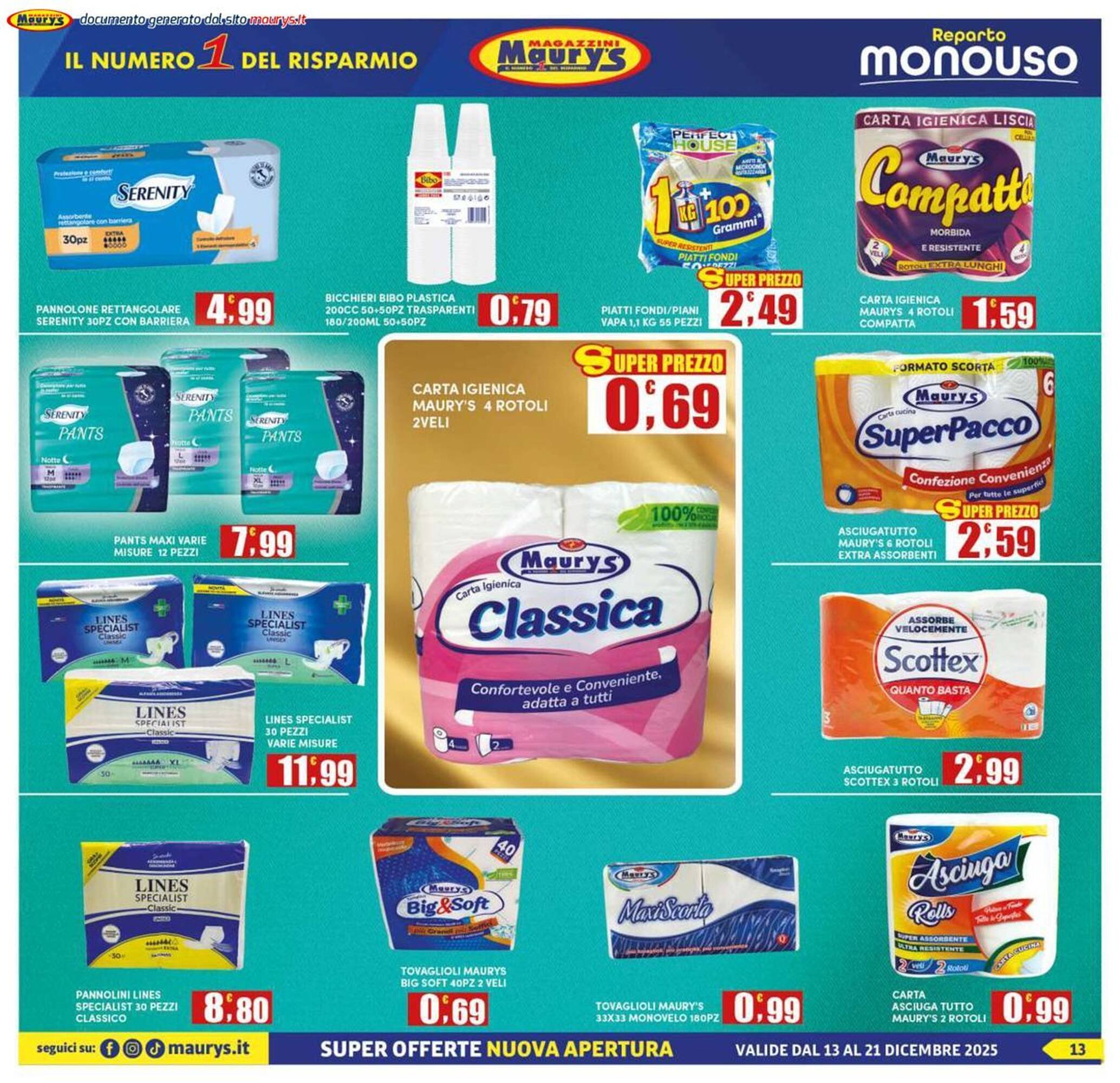 Volantino Maury&#039;s (2025-12-13 - 2025-12-21)