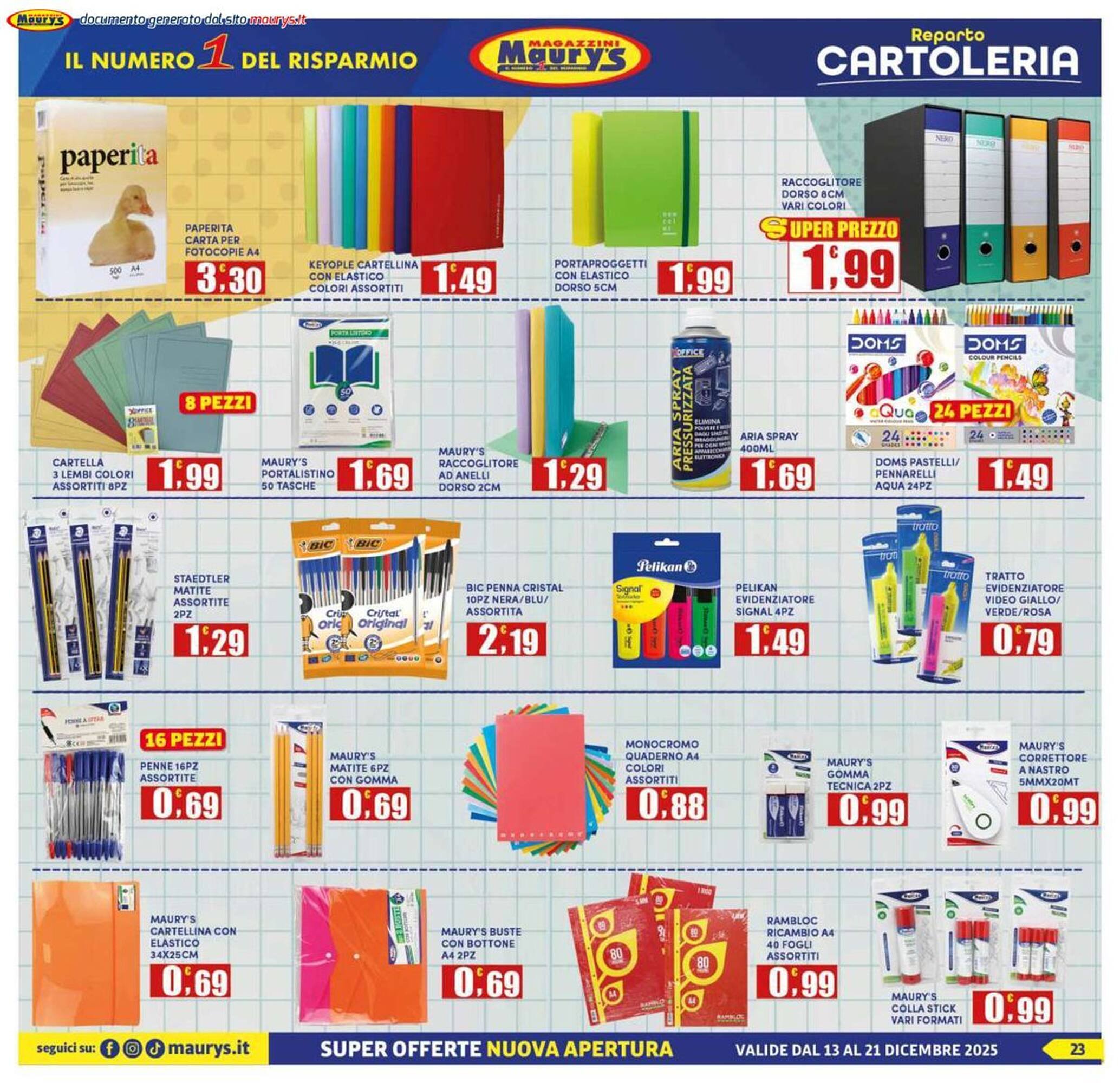 Volantino Maury&#039;s (2025-12-13 - 2025-12-21)