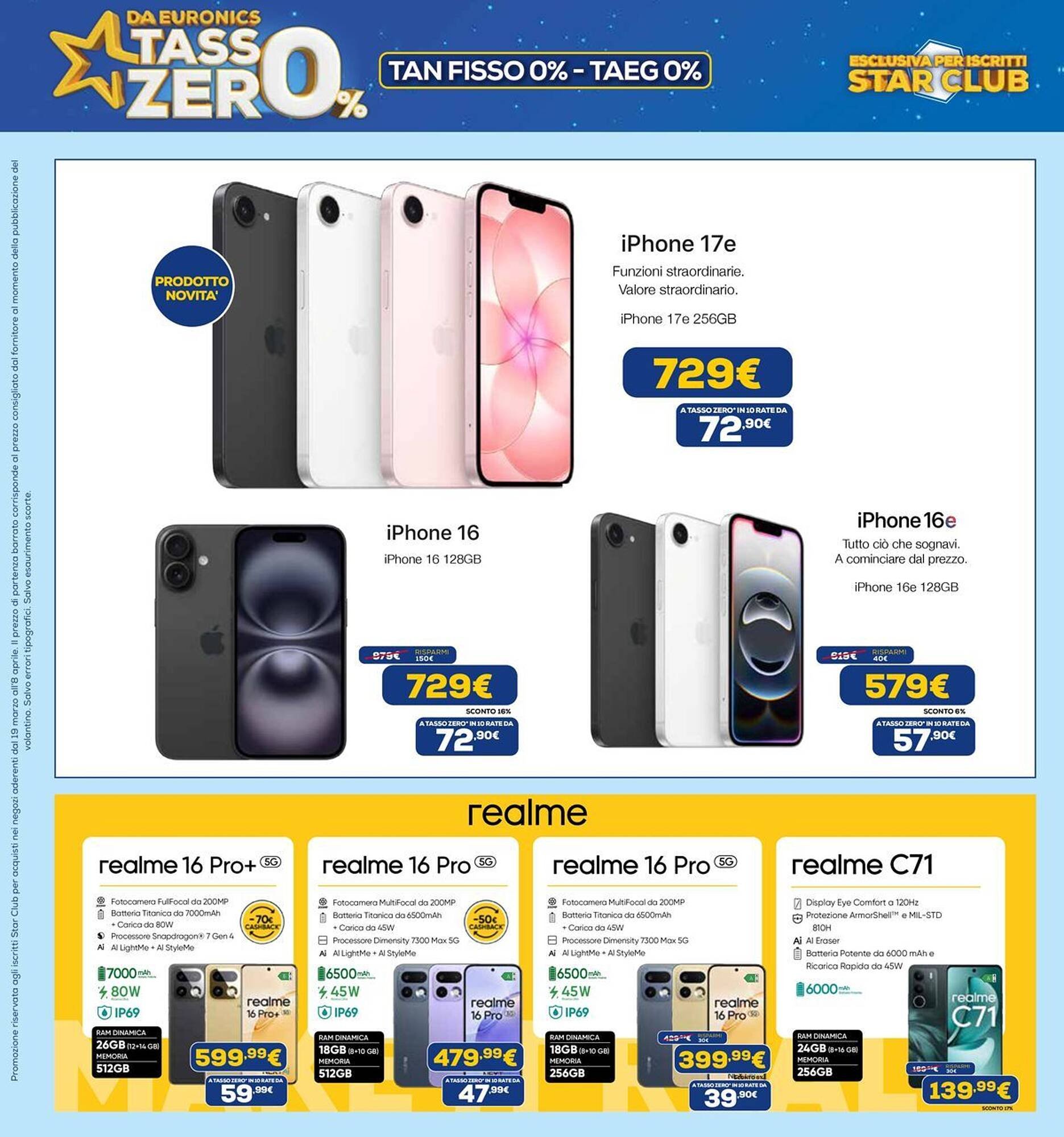 Volantino Euronics (2026-03-19 - 2026-04-08)