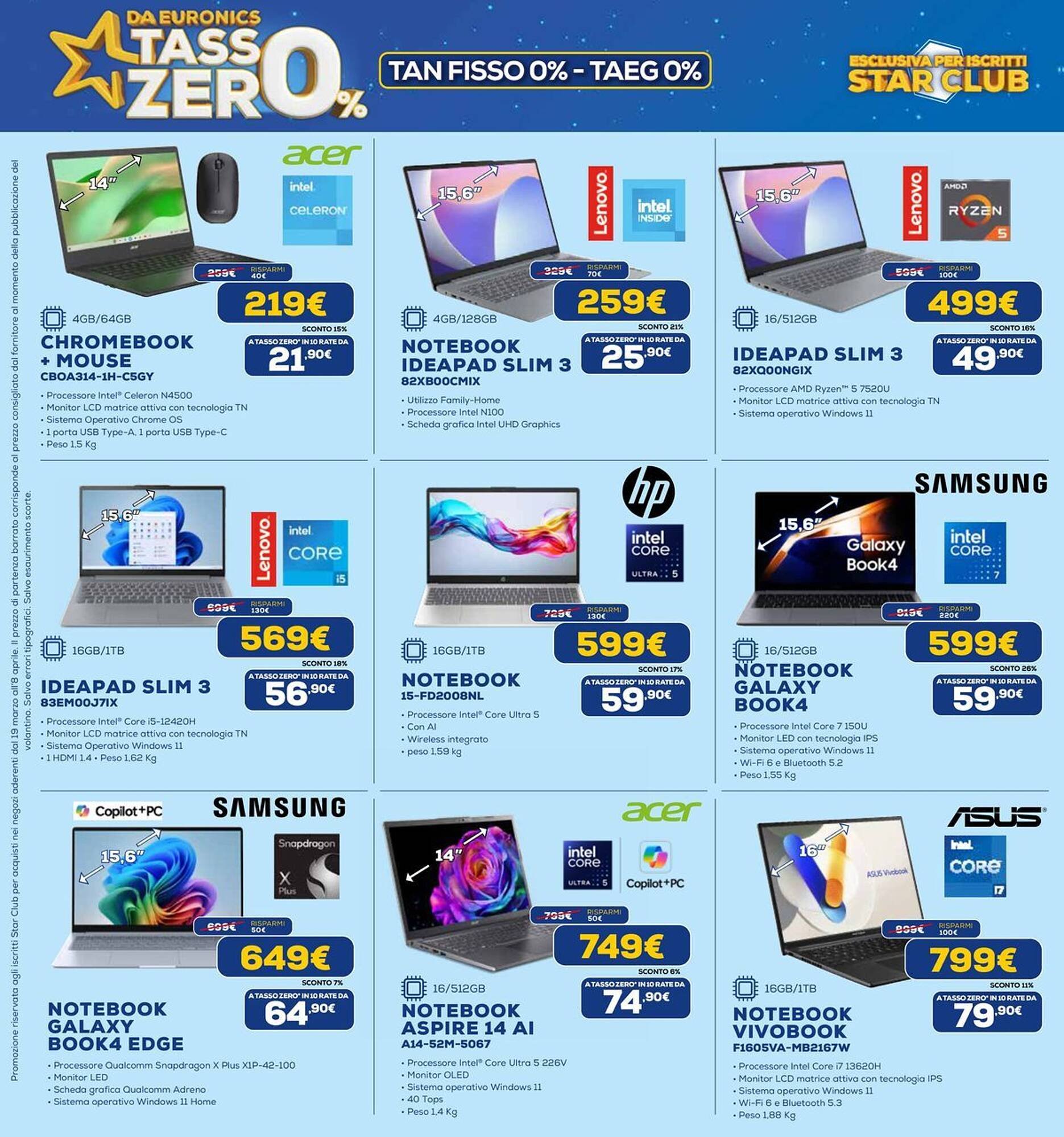 Volantino Euronics (2026-03-19 - 2026-04-08)