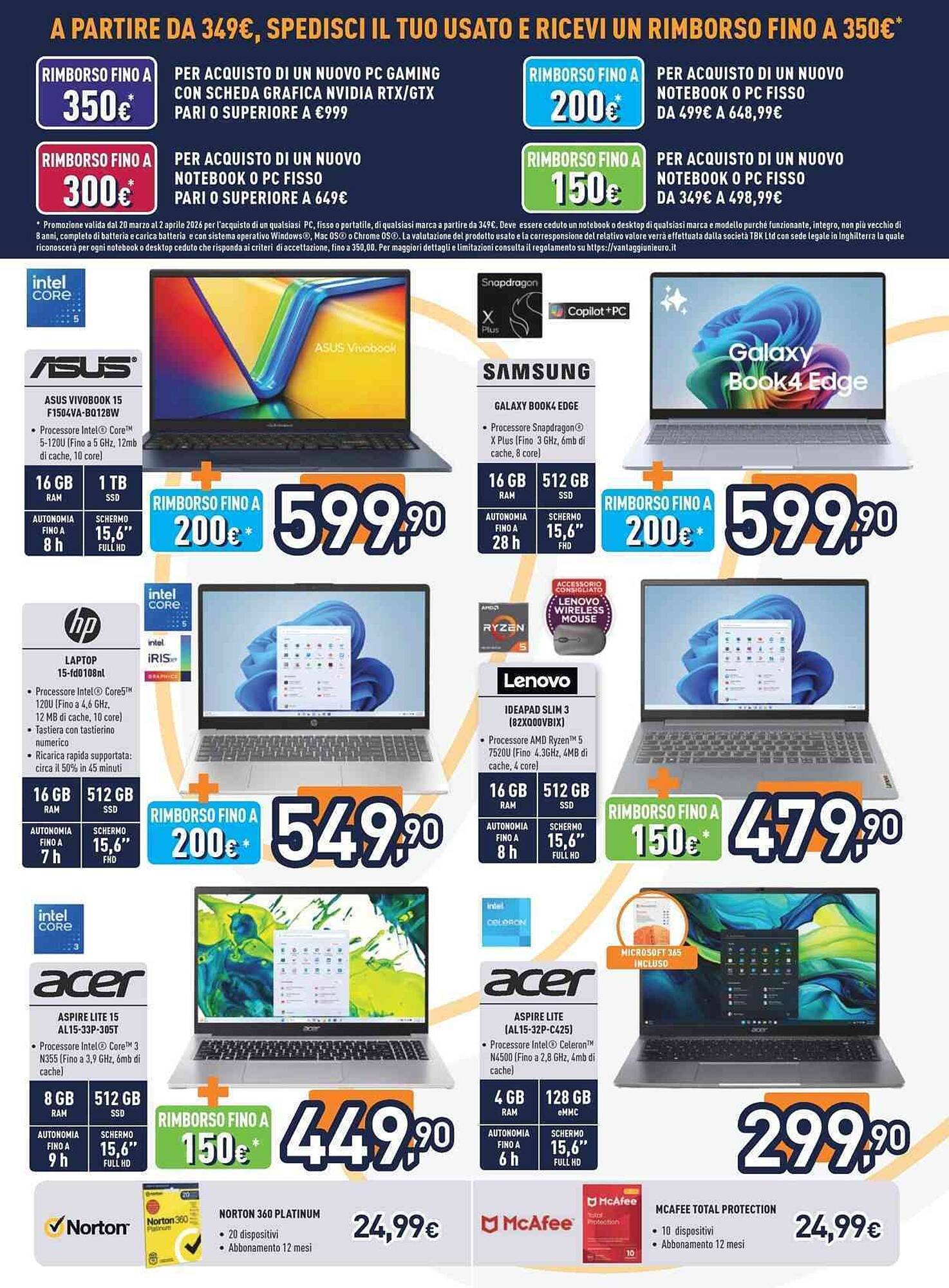 Volantino Unieuro (2026-03-20 - 2026-04-02)