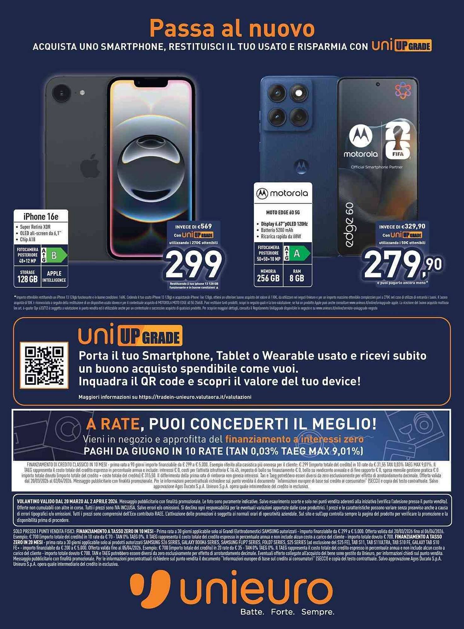Volantino Unieuro (2026-03-20 - 2026-04-02)