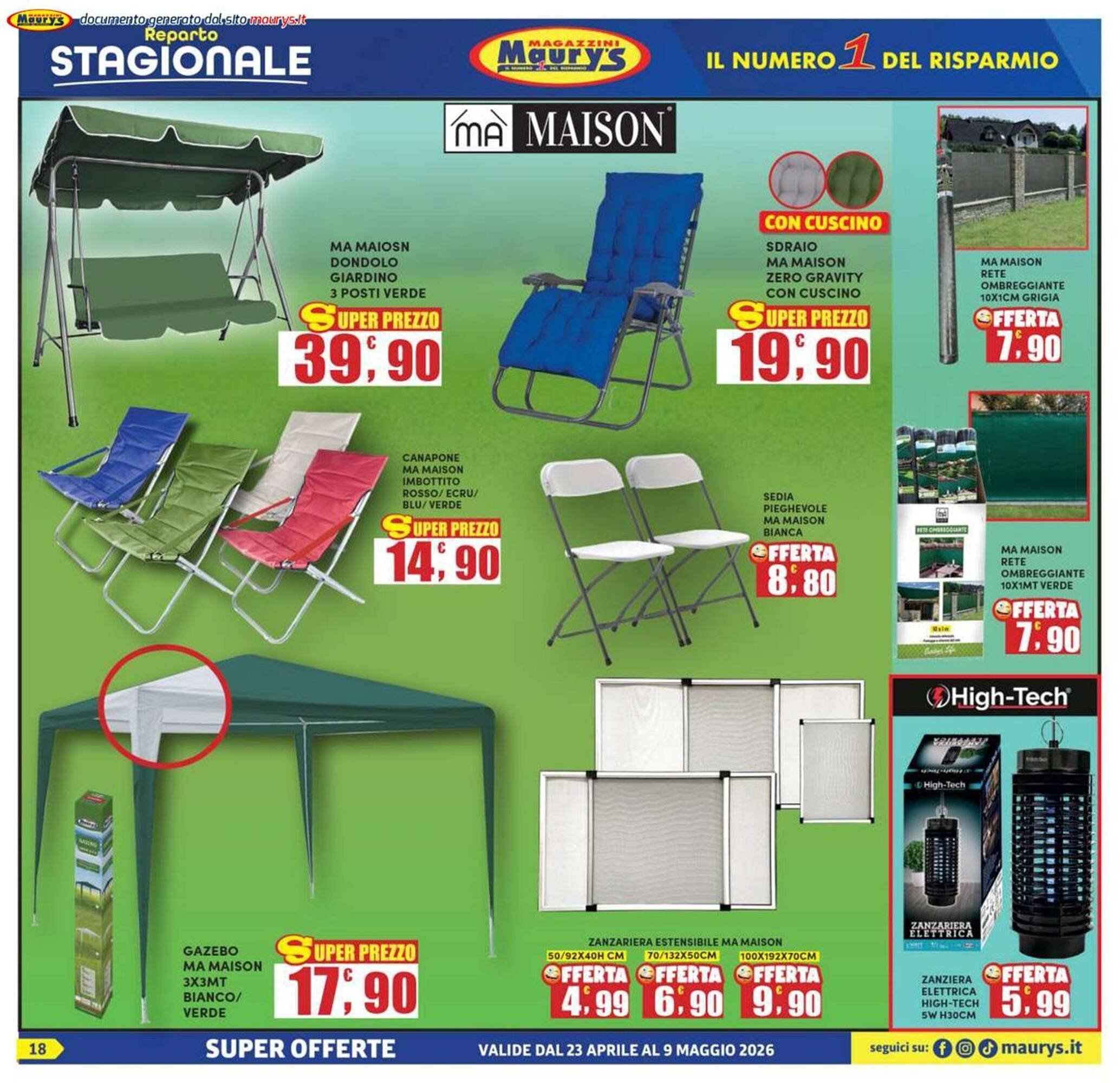 Volantino Maury's (2026-04-23 - 2026-05-09)