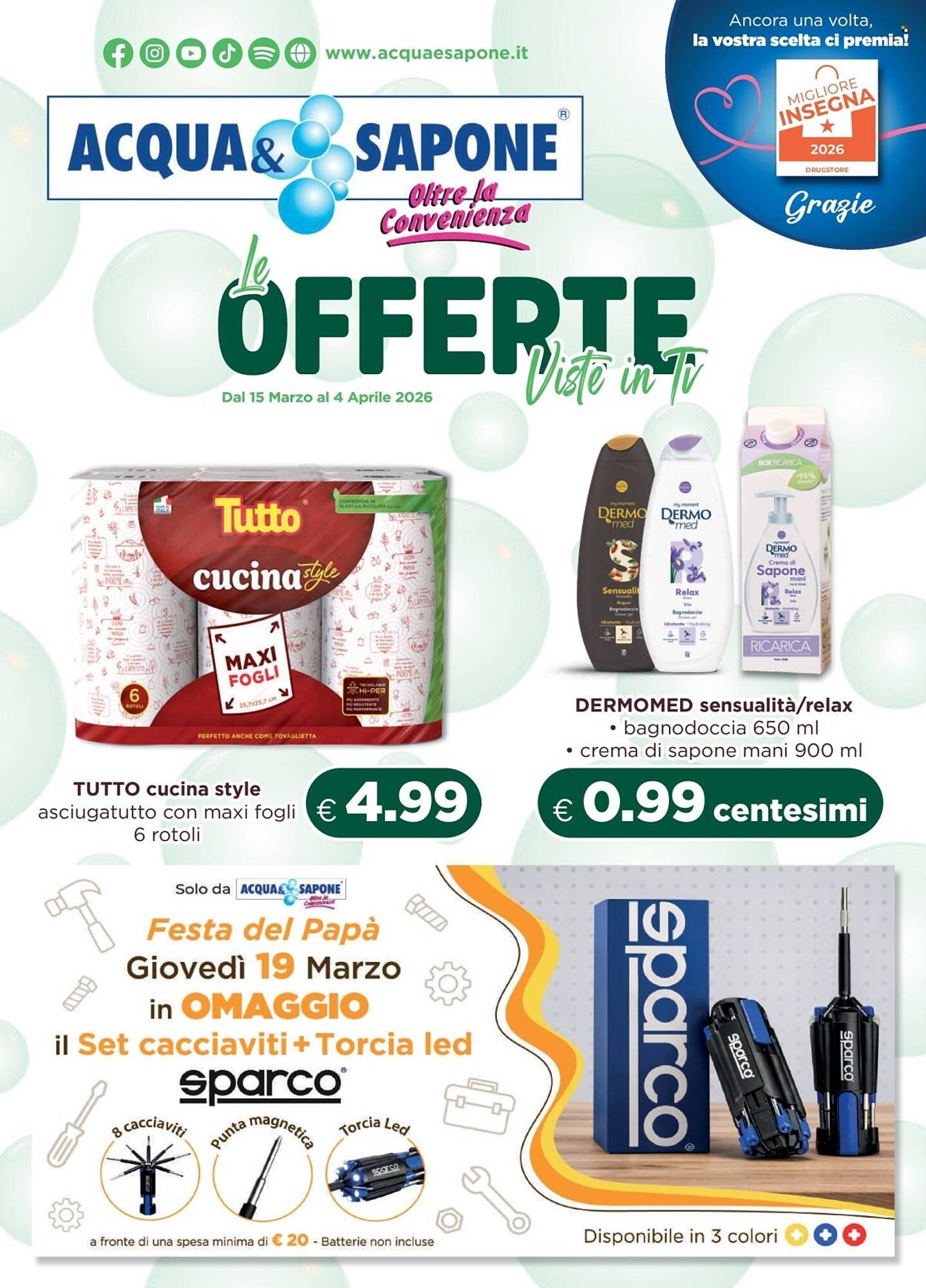 Volantino Acqua &amp; Sapone (2026-03-15 - 2026-04-04)