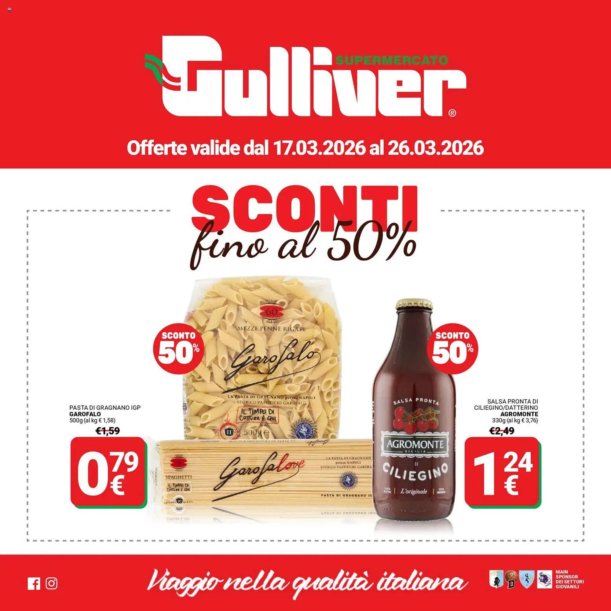 Volantino Supermercati Gulliver (2026-03-17 - 2026-03-26)