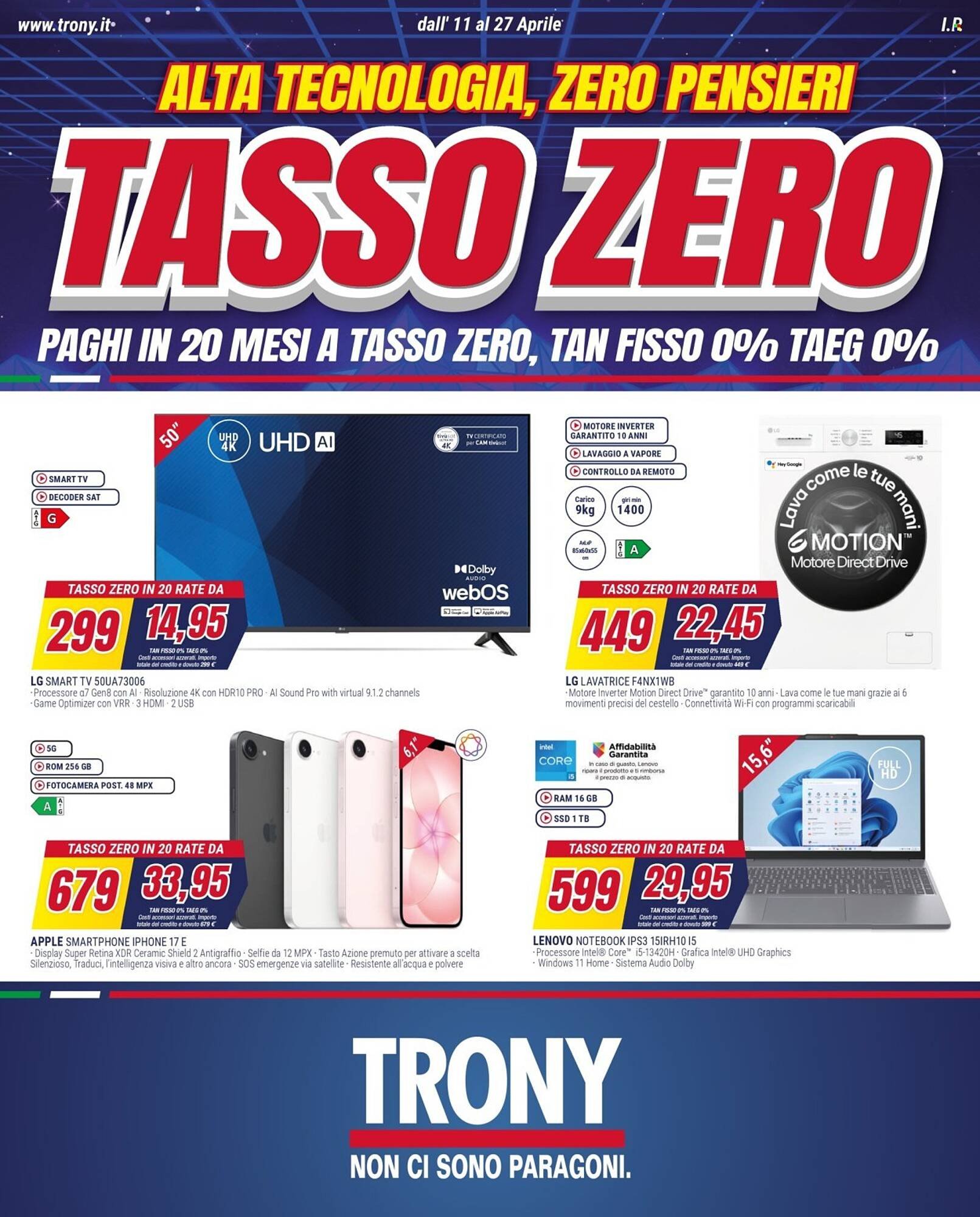 Volantino Trony (2026-04-11 - 2026-04-27)