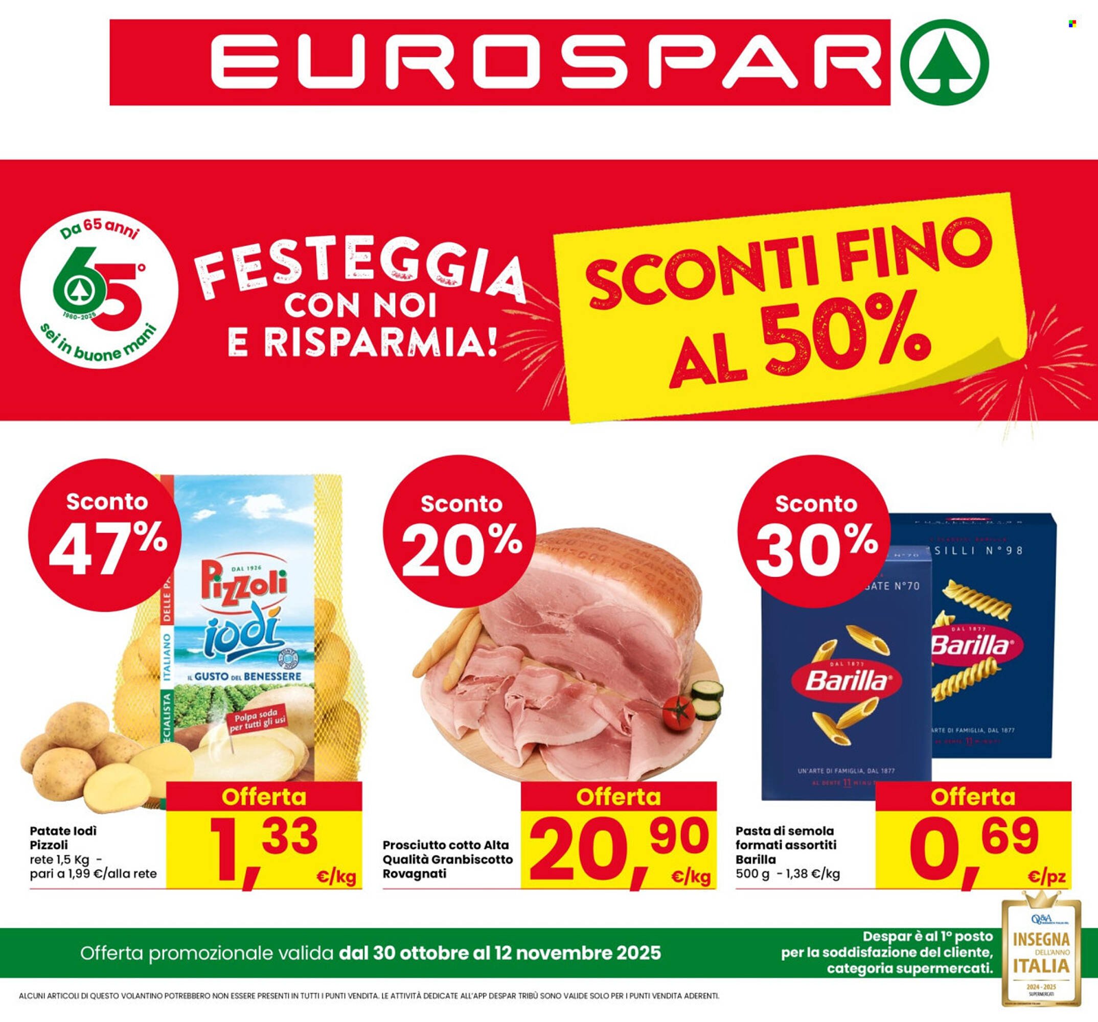 Volantino Eurospar (2025-10-30 - 2025-11-12)