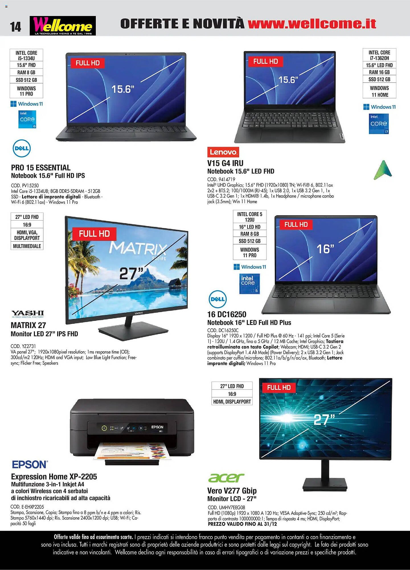 Volantino Wellcome (2025-12-23 - 2026-01-14)