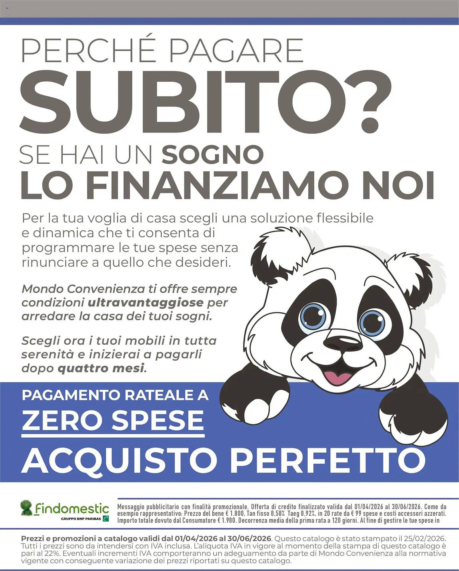 Volantino Mondo Convenienza (2026-04-01 - 2026-06-30)