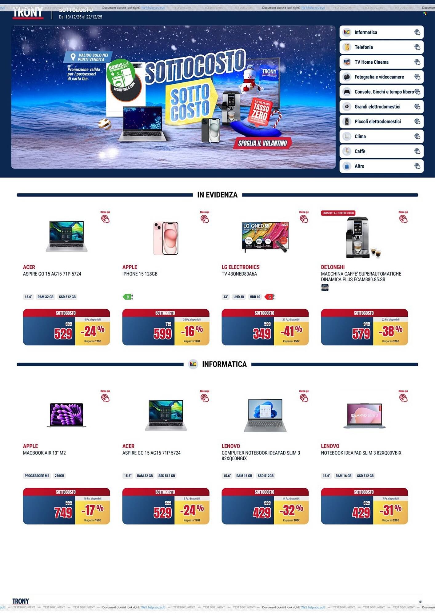 Volantino Trony (2025-12-13 - 2025-12-22)