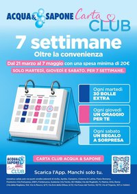 Volantino Acqua &amp; Sapone (2026-03-21 - 2026-05-07)