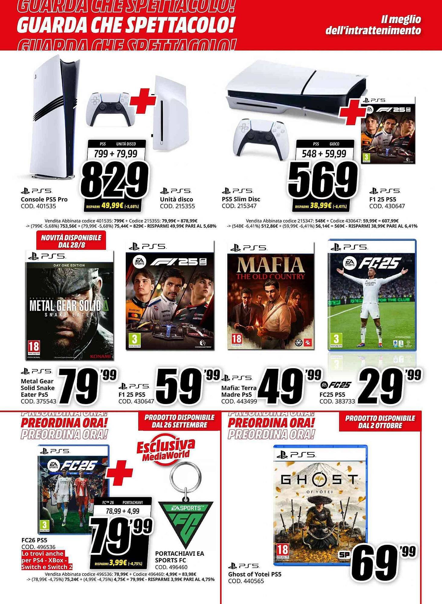 Volantino MediaWorld (2025-08-27 - 2025-09-07)