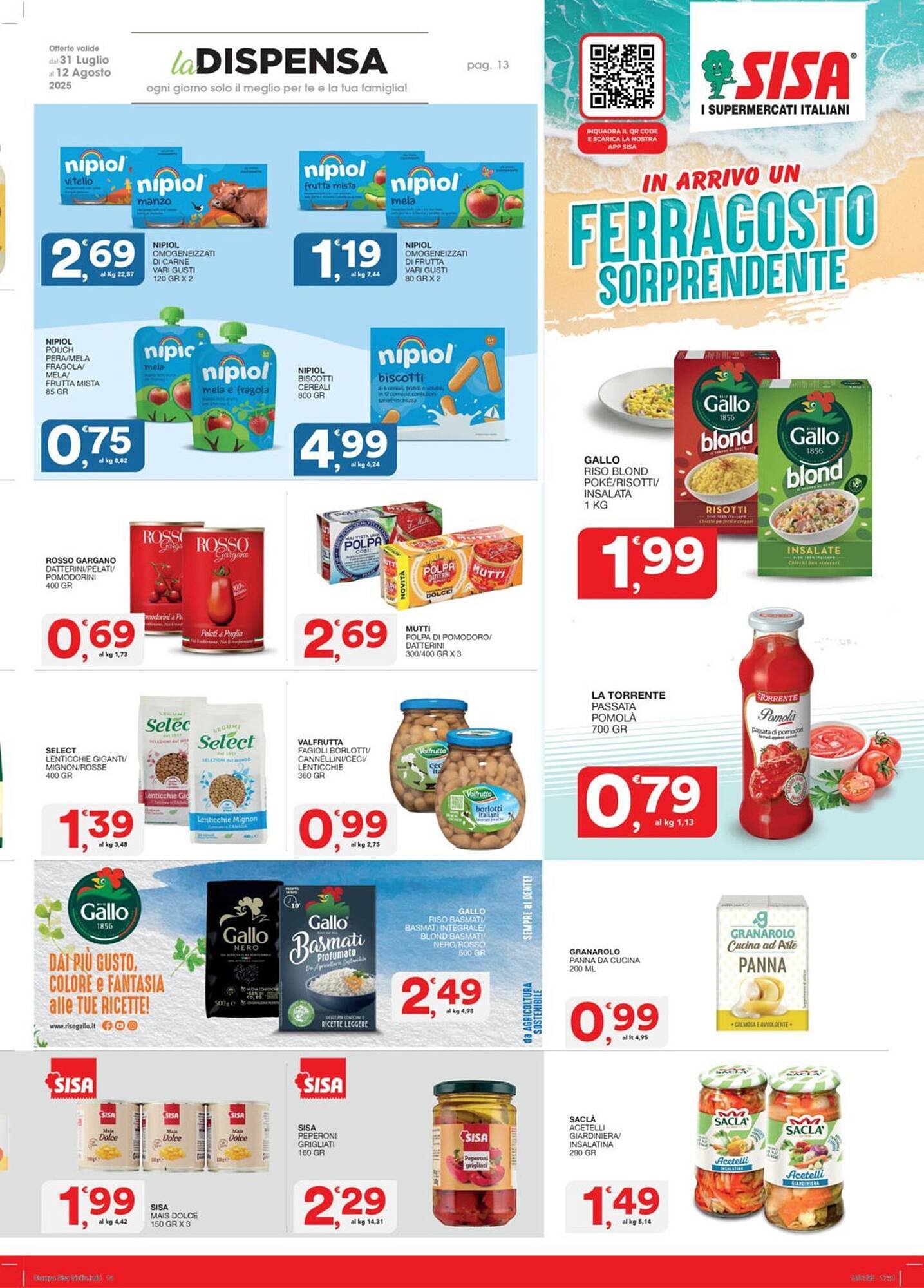 Volantino Sisa (2025-07-31 - 2025-08-12)