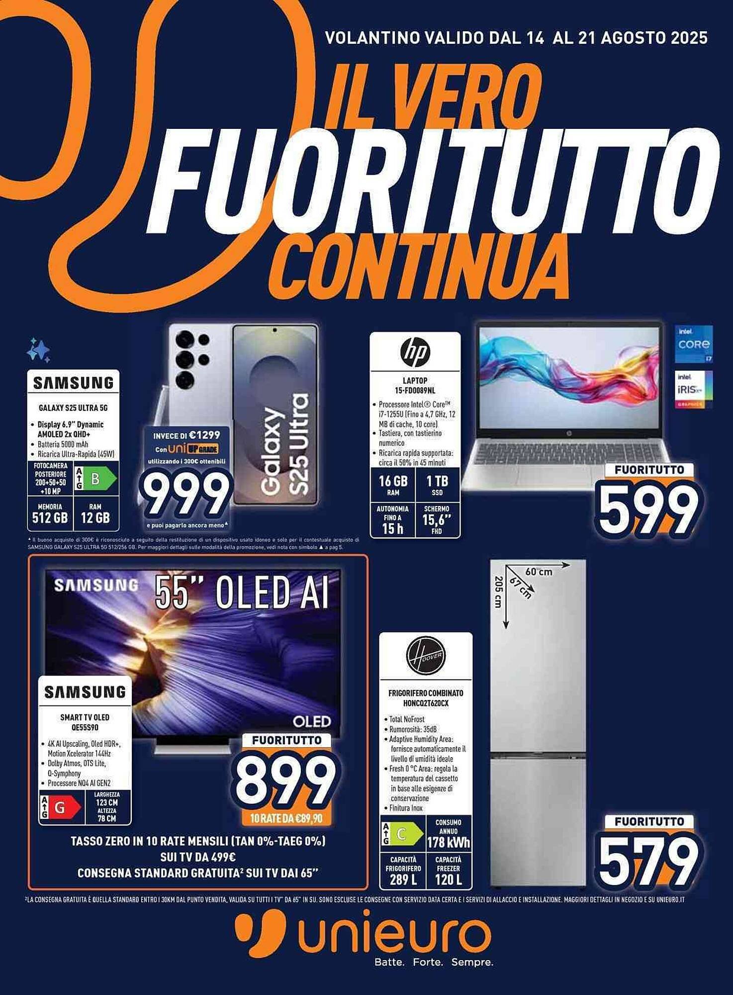 Volantino Unieuro (2025-08-14 - 2025-08-21)