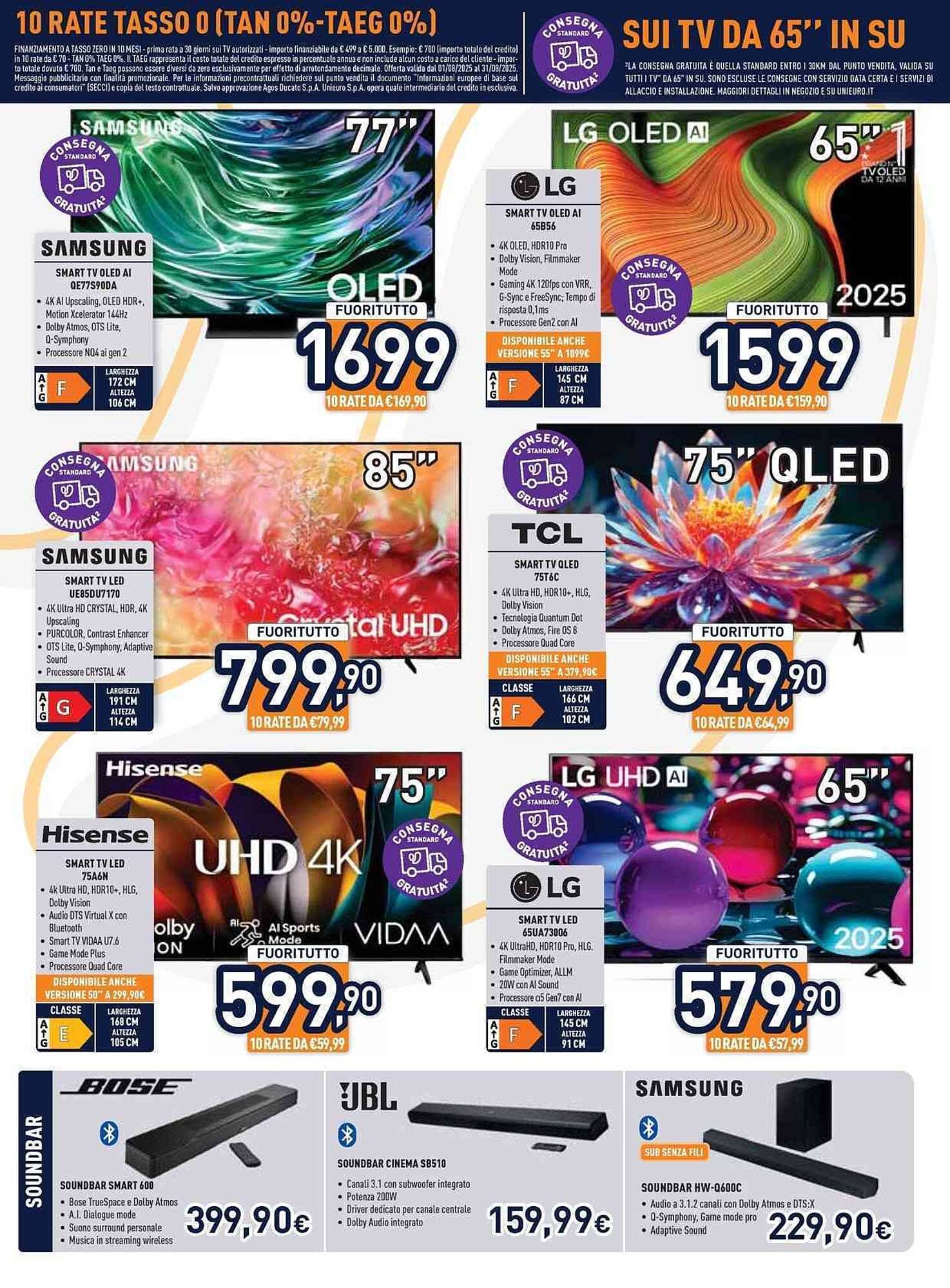 Volantino Unieuro (2025-08-14 - 2025-08-21)