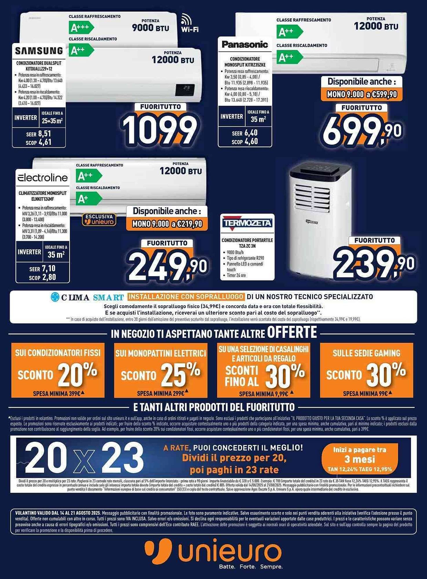 Volantino Unieuro (2025-08-14 - 2025-08-21)