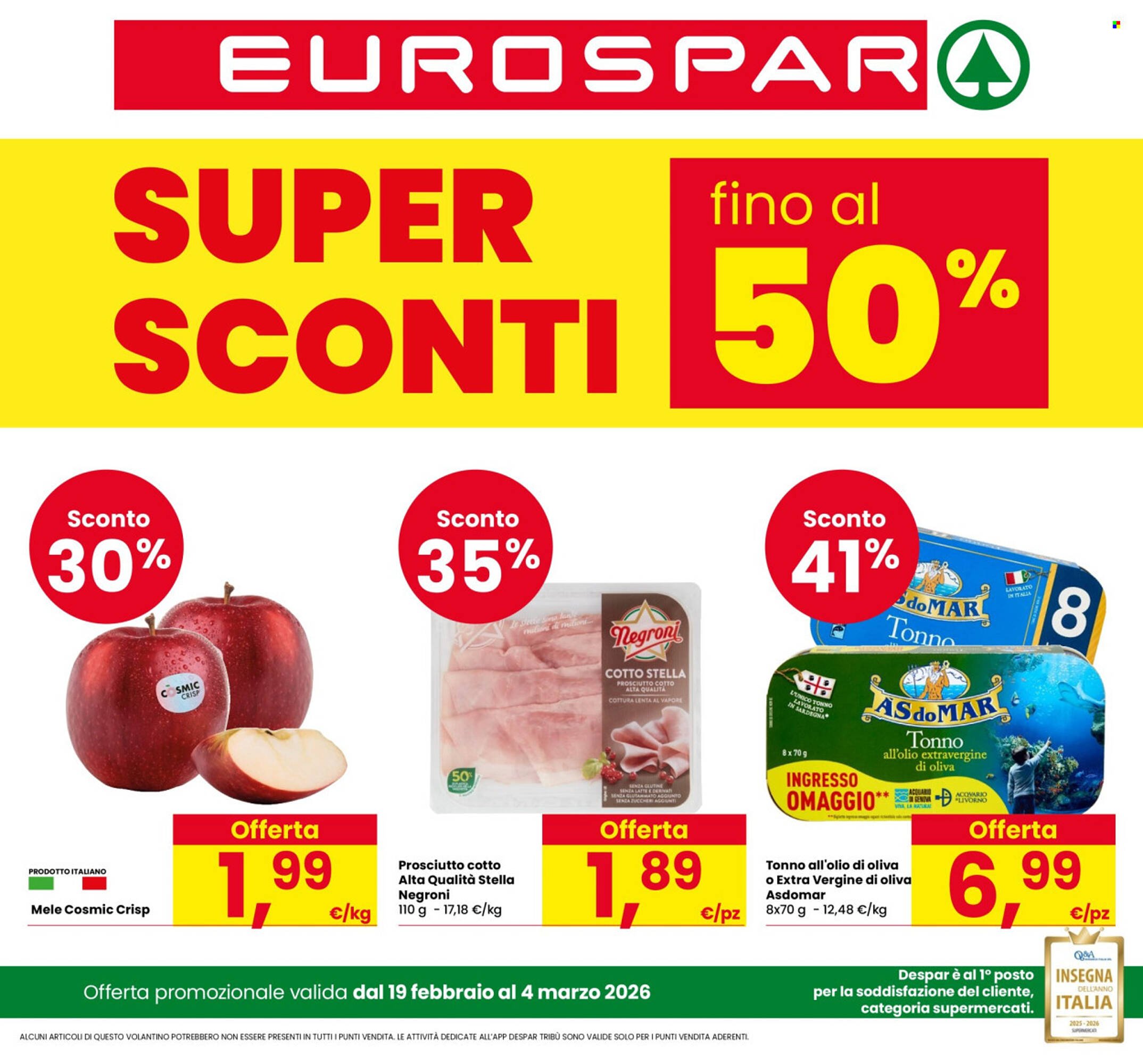 Volantino Eurospar (2026-02-19 - 2026-03-04)