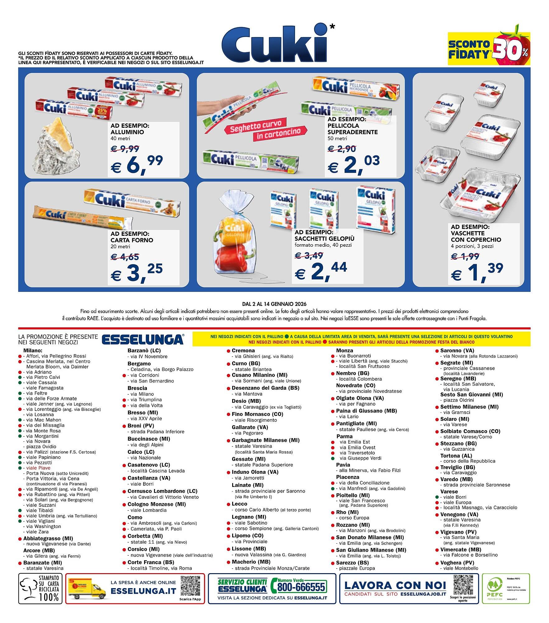 Volantino Esselunga (2026-01-02 - 2026-01-14)