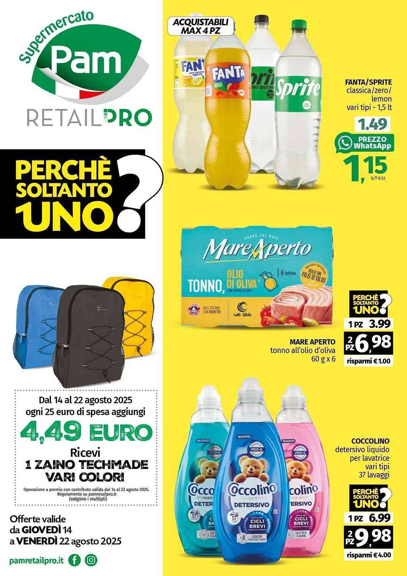 Volantino Pam (2025-08-18 - 2025-08-22)