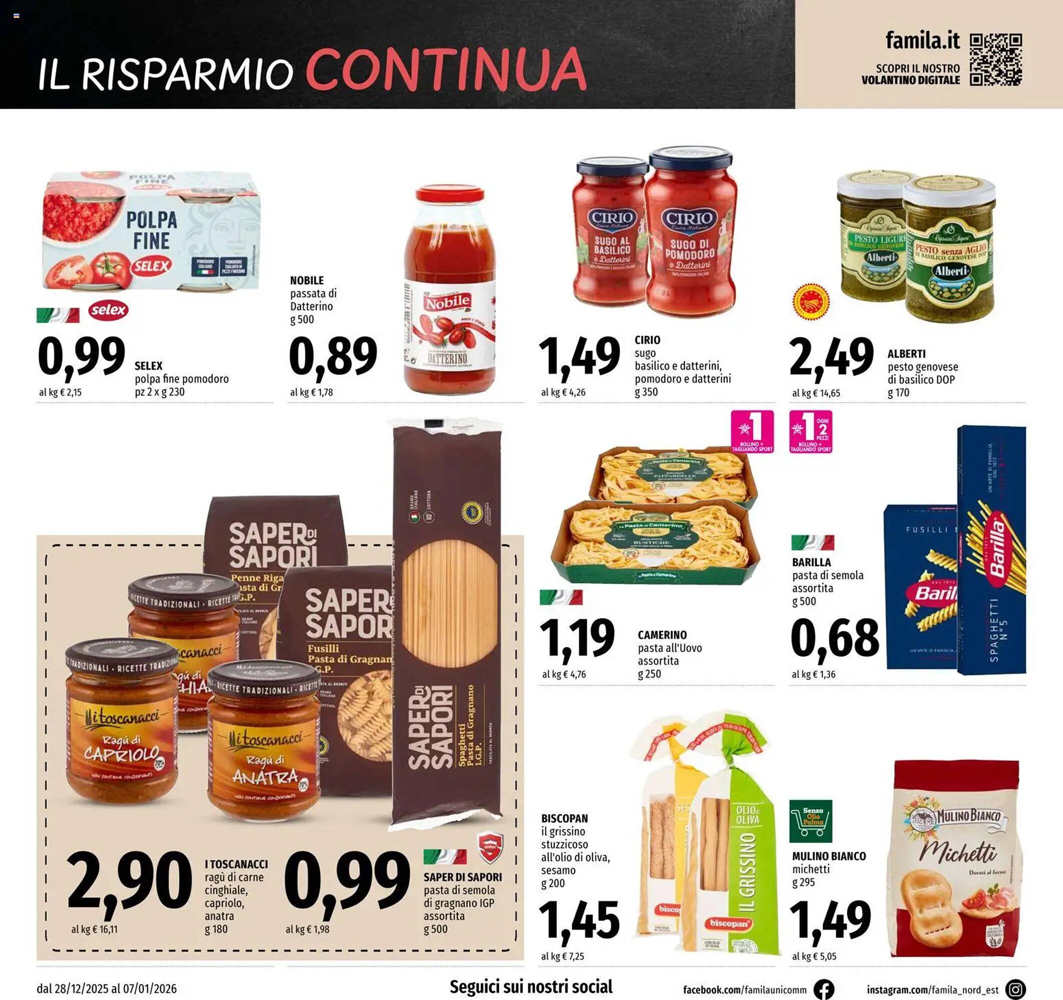 Volantino Famila (2025-12-28 - 2026-01-07)
