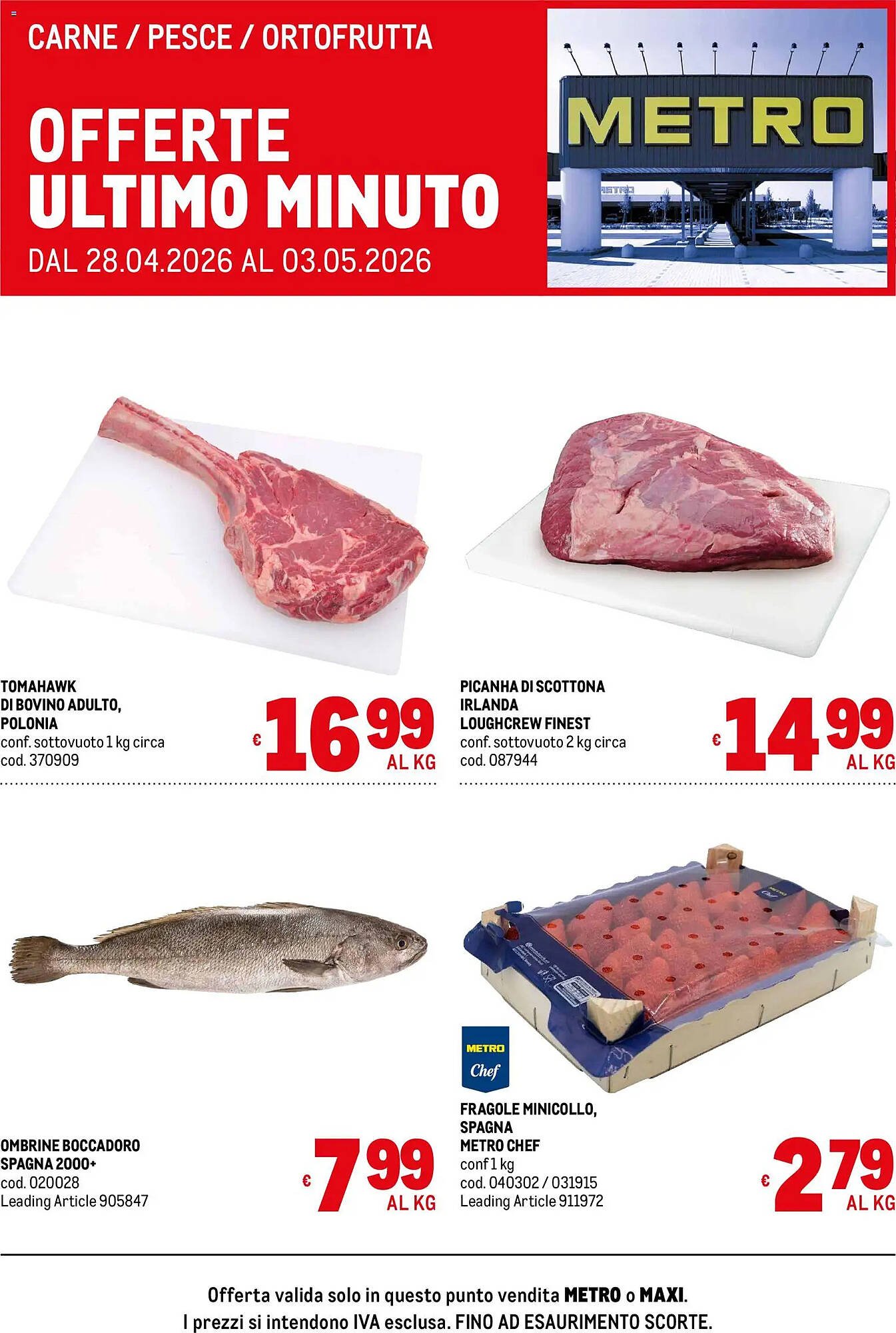 Volantino Metro (2026-04-28 - 2026-05-03)