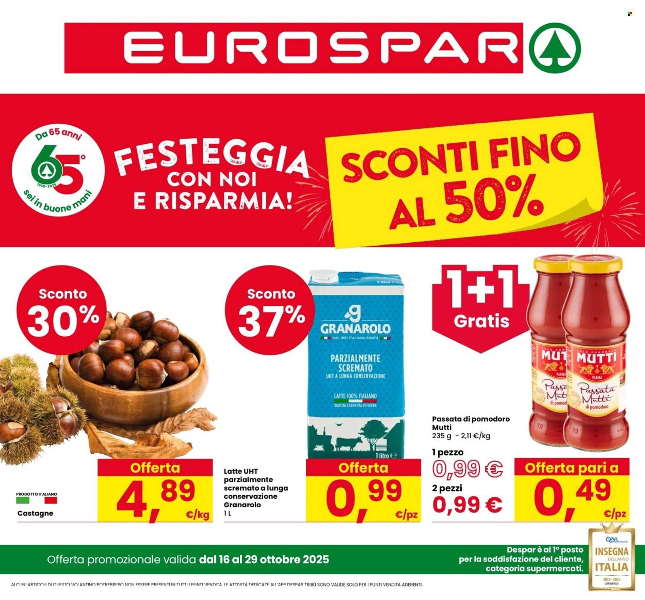 Volantino Eurospar (2025-10-16 - 2025-10-29)