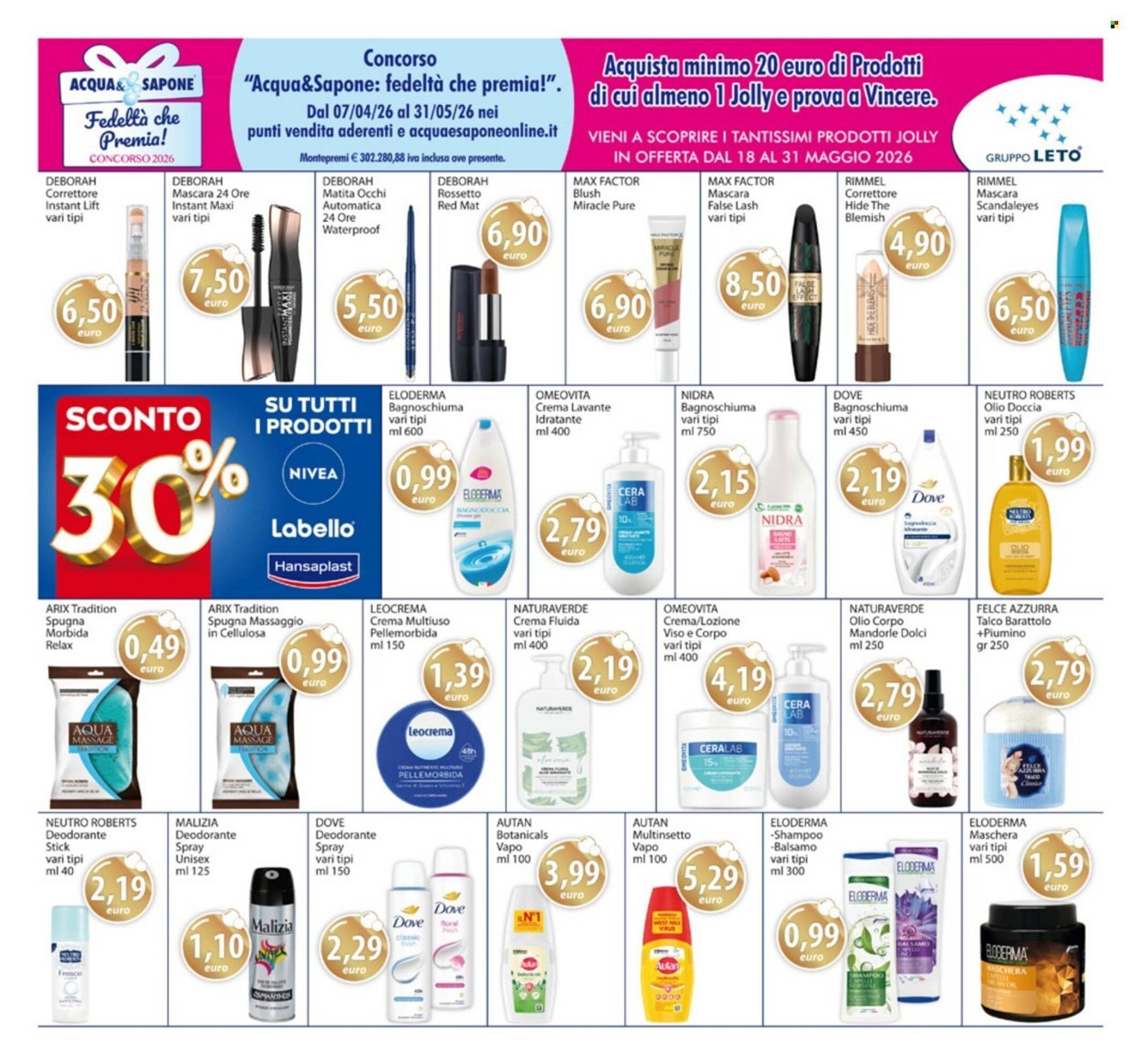 Volantino Acqua &amp; Sapone (2026-05-18 - 2026-05-31)