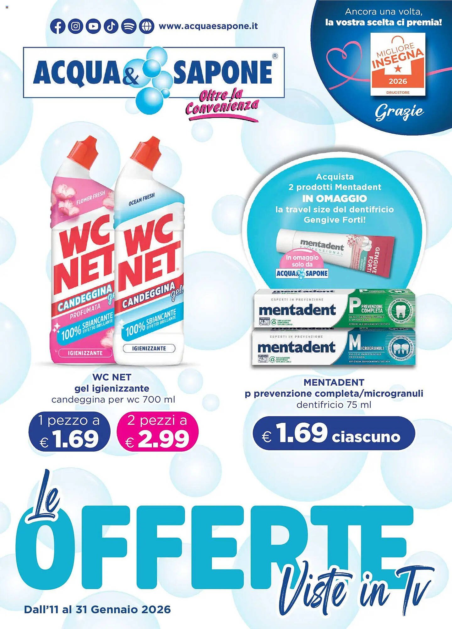 Volantino Acqua &amp; Sapone (2026-01-11 - 2026-01-31)