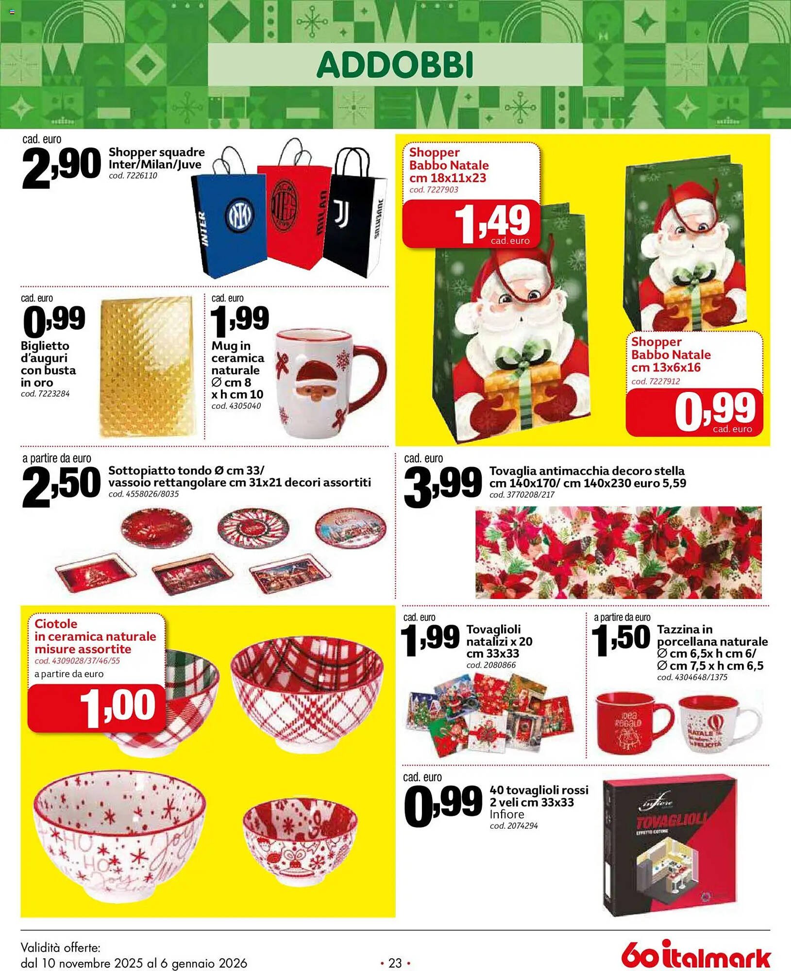 Volantino Italmark (2025-11-10 - 2026-01-06)