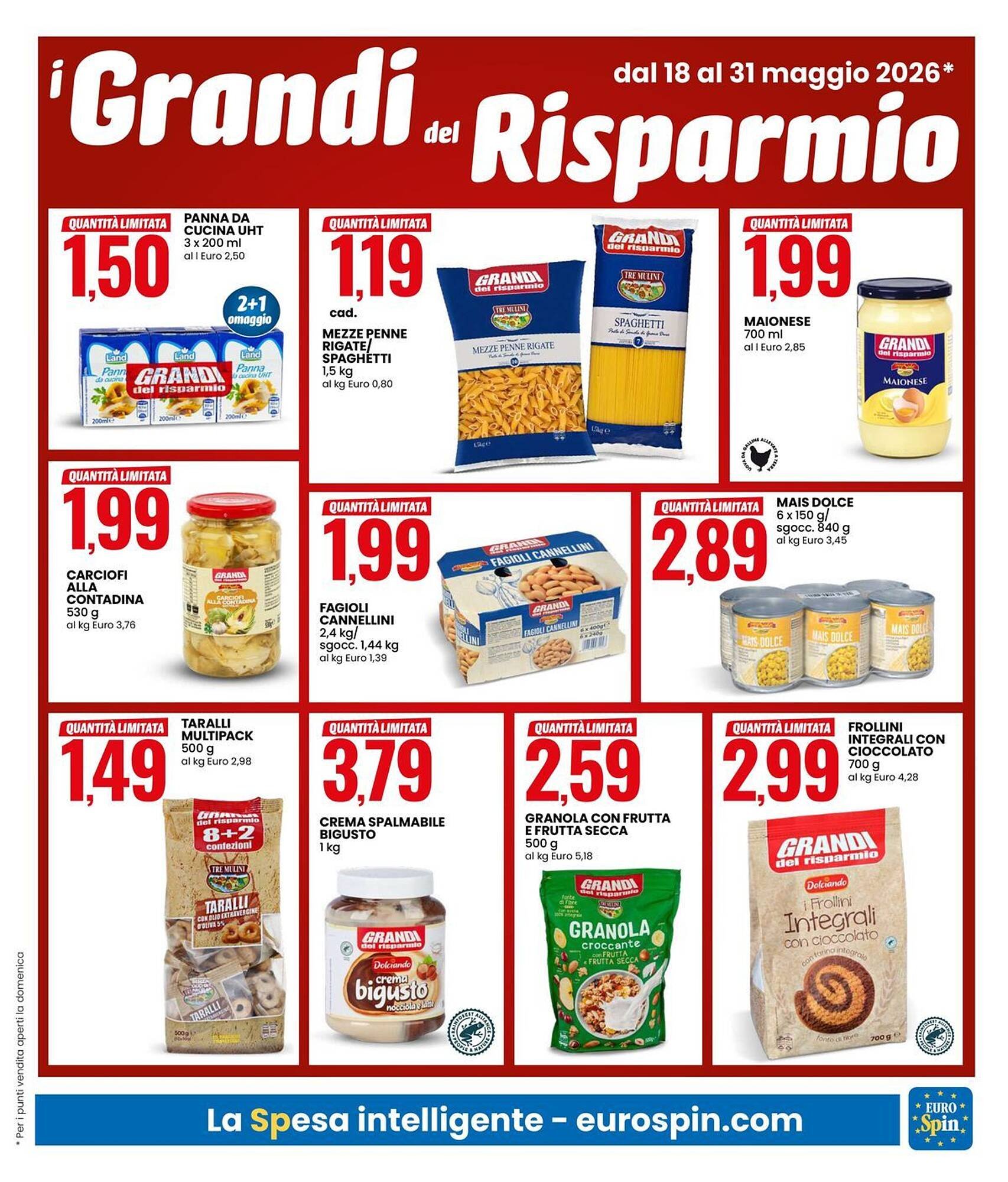 Volantino Eurospin (2026-05-18 - 2026-05-31)