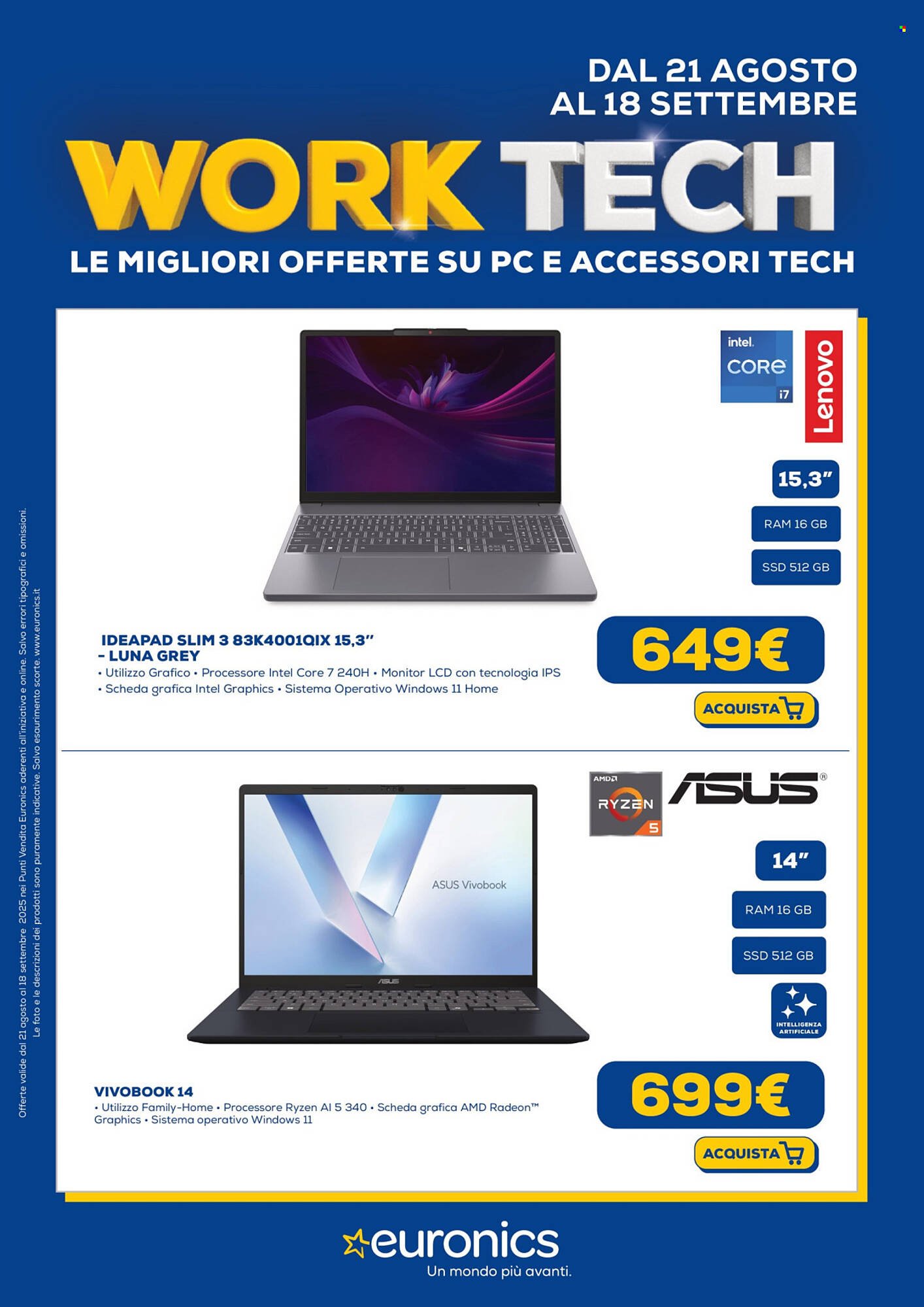 Volantino Euronics (2025-08-21 - 2025-09-18)