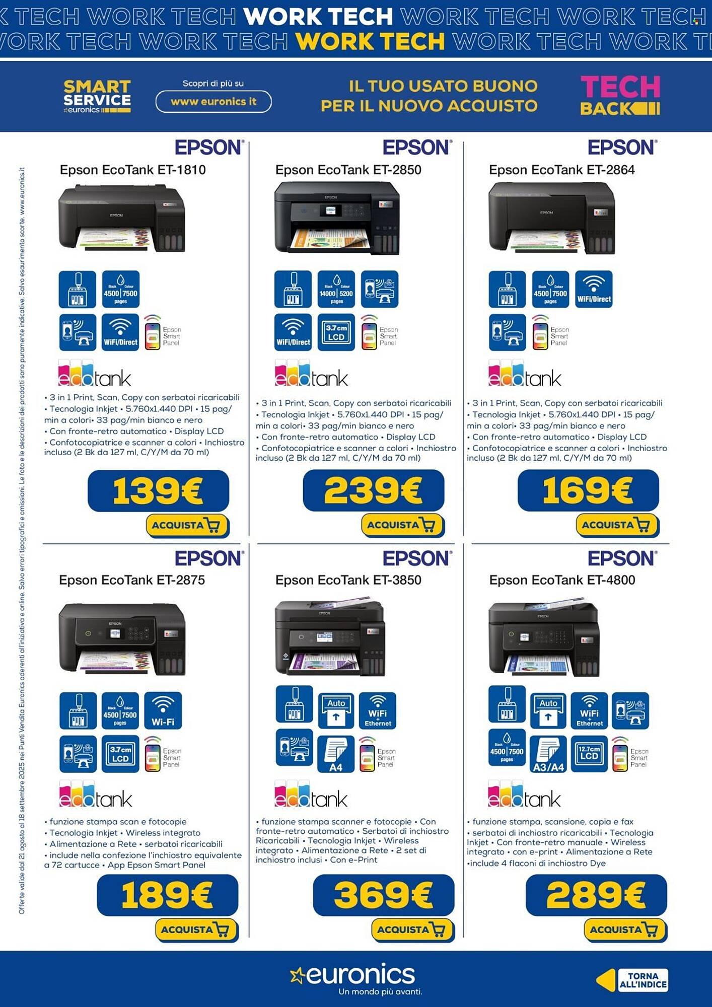 Volantino Euronics (2025-08-21 - 2025-09-18)