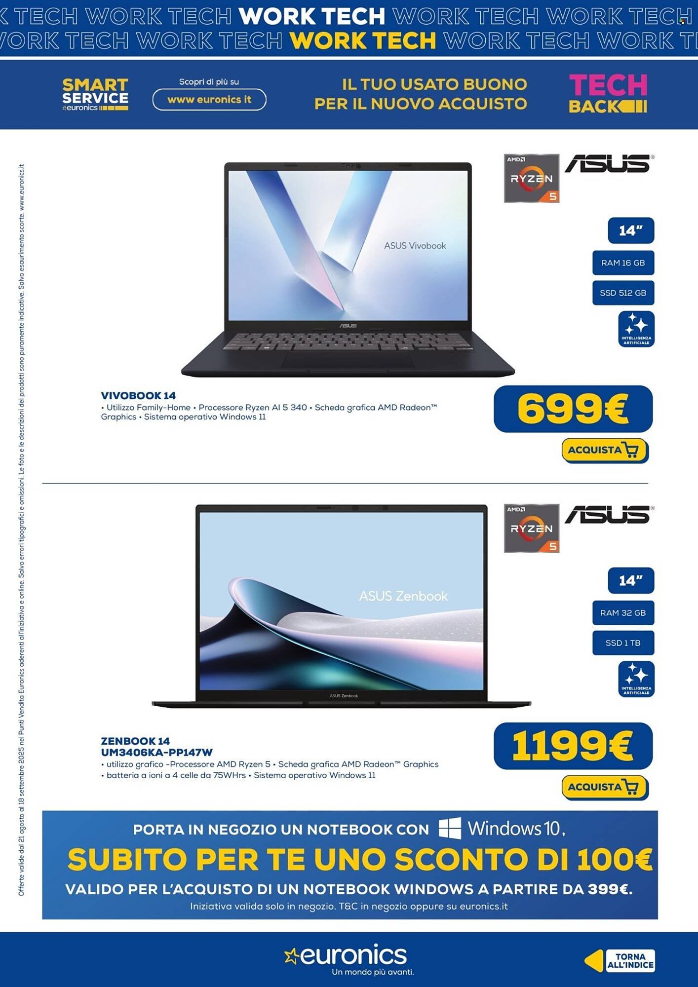 Volantino Euronics (2025-08-21 - 2025-09-18)