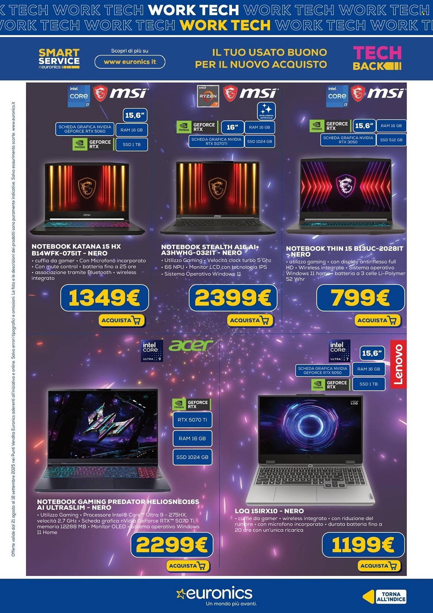 Volantino Euronics (2025-08-21 - 2025-09-18)
