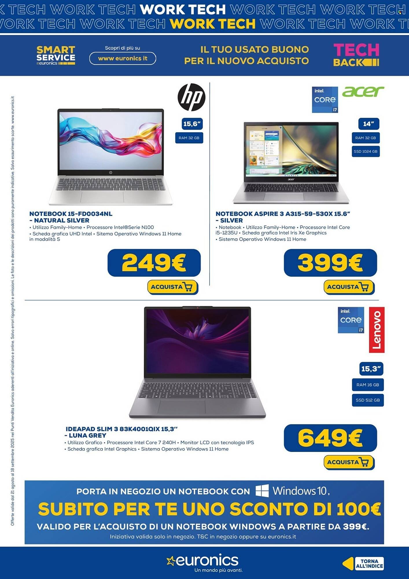 Volantino Euronics (2025-08-21 - 2025-09-18)