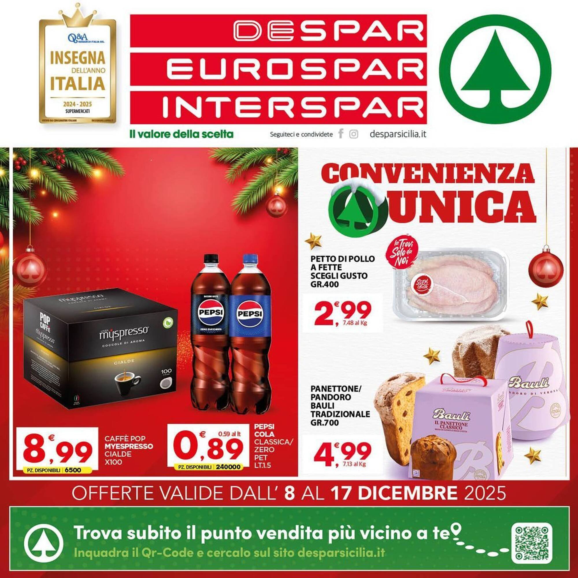 Volantino Eurospar (2025-12-08 - 2025-12-17)