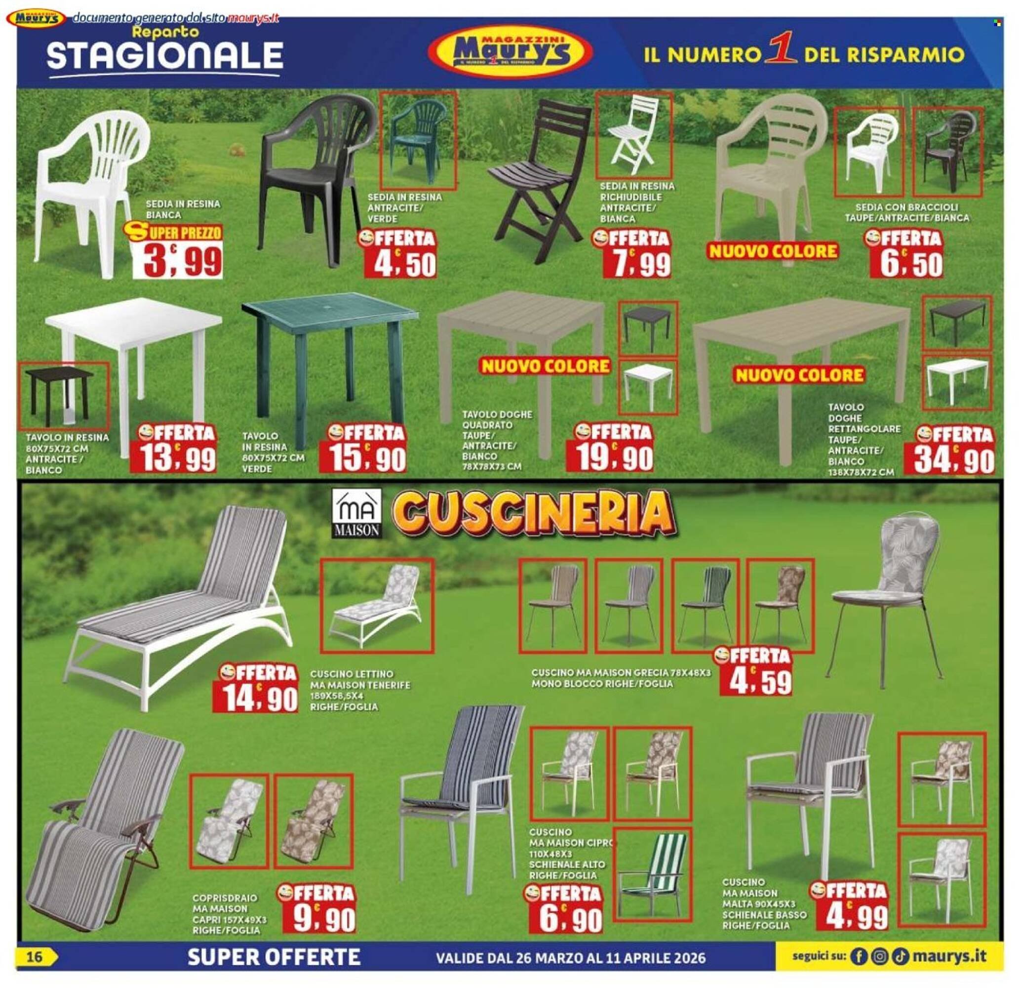 Volantino Maury's (2026-03-26 - 2026-04-11)