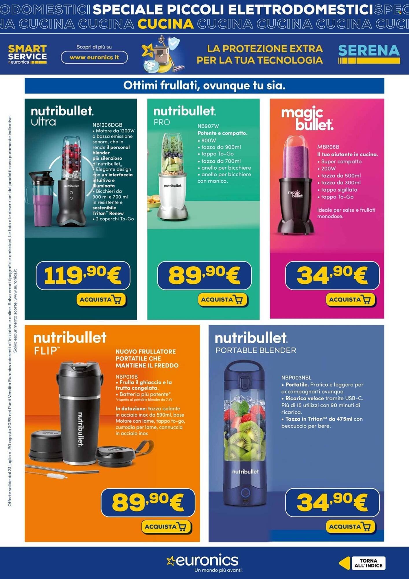 Volantino Euronics (2025-07-31 - 2025-08-20)