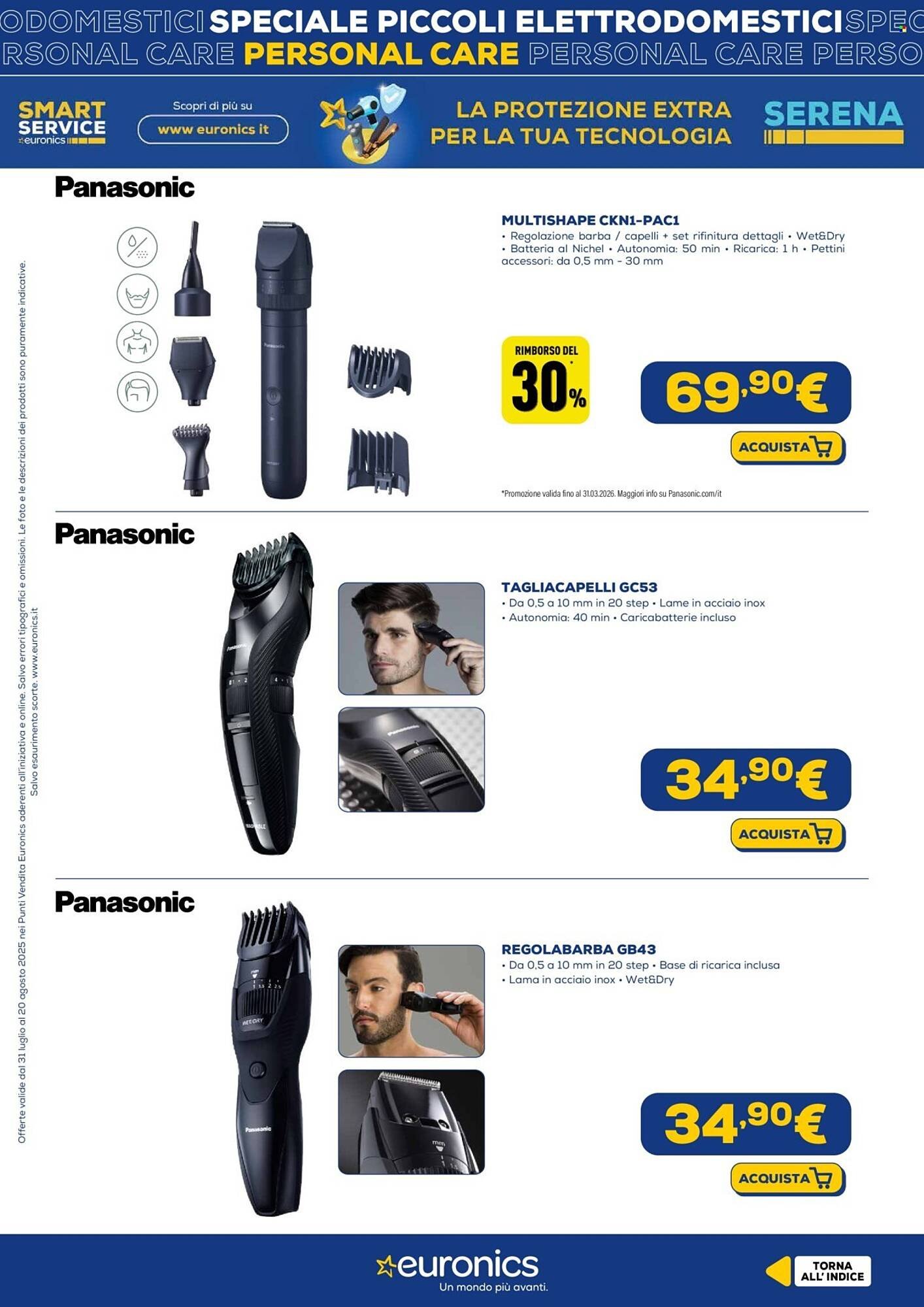 Volantino Euronics (2025-07-31 - 2025-08-20)