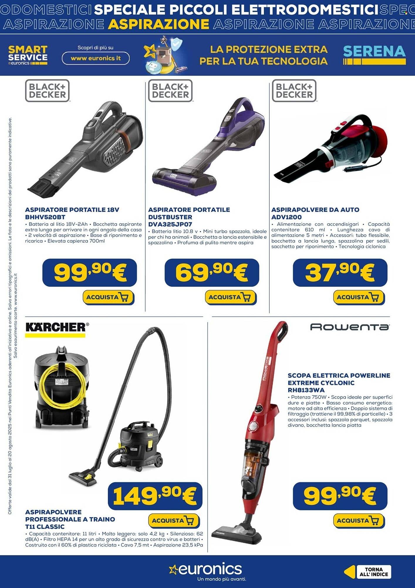 Volantino Euronics (2025-07-31 - 2025-08-20)