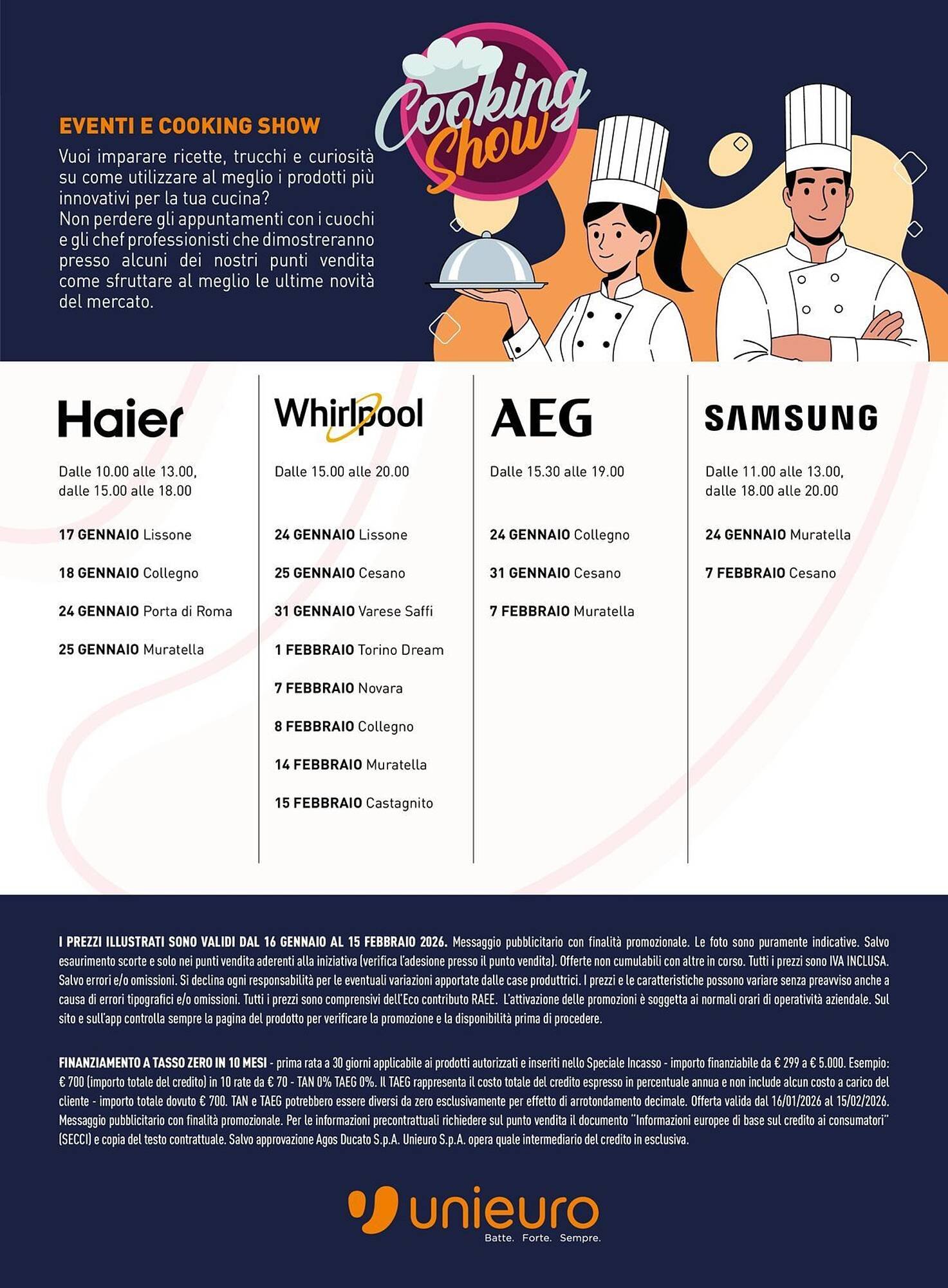 Volantino Unieuro (2026-01-16 - 2026-02-15)