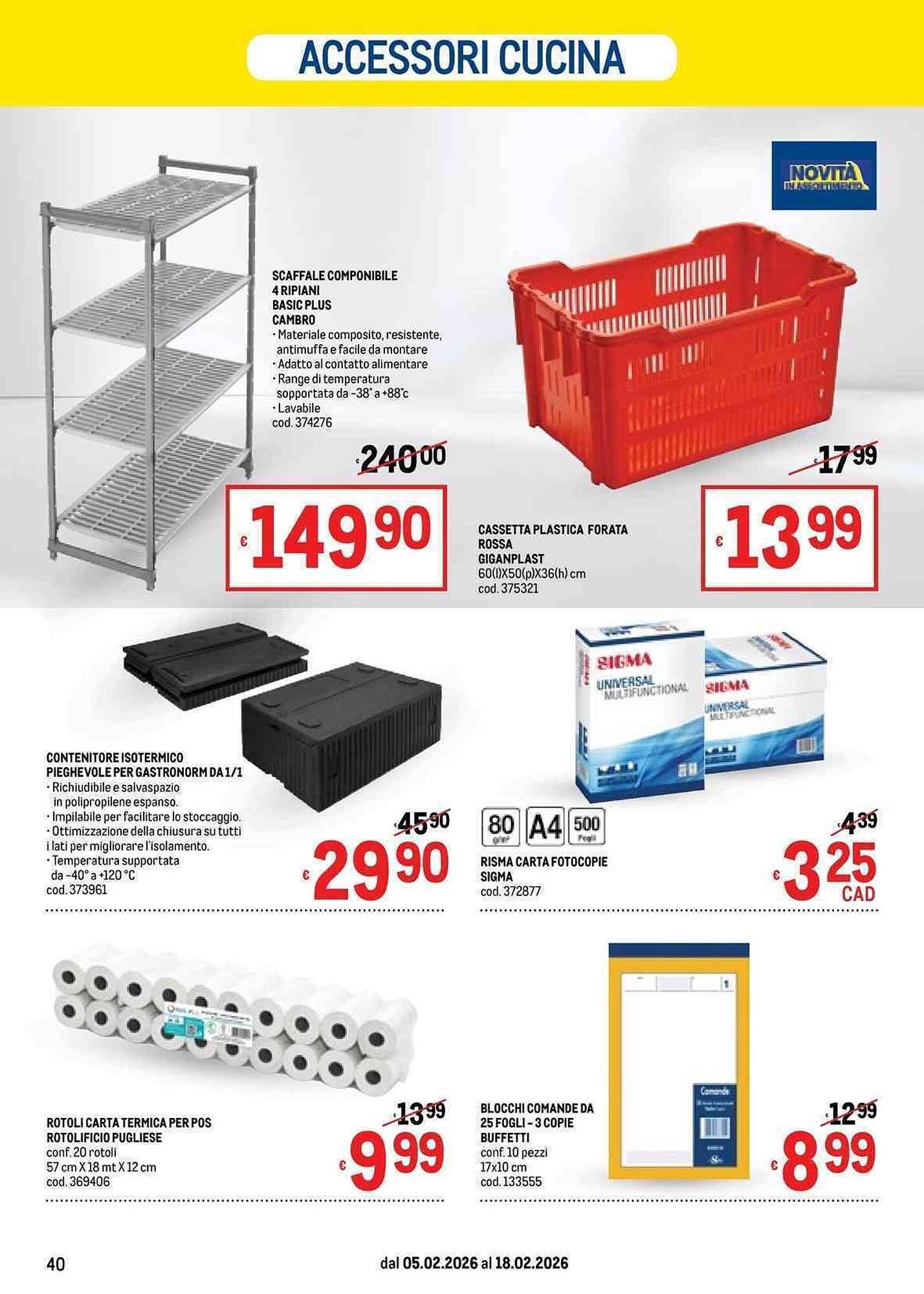 Volantino Metro (2026-02-05 - 2026-02-18)