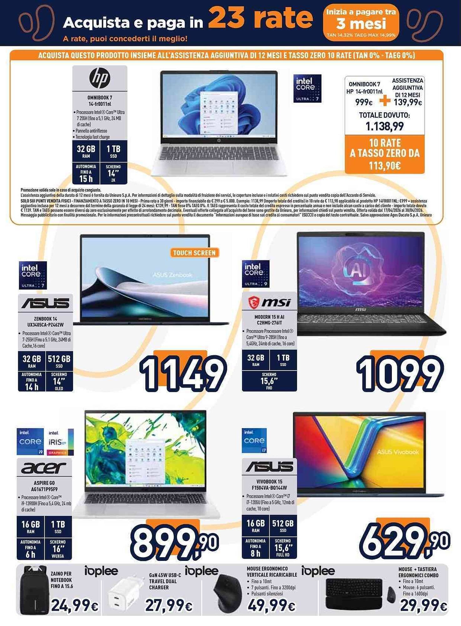 Volantino Unieuro (2026-04-17 - 2026-04-30)