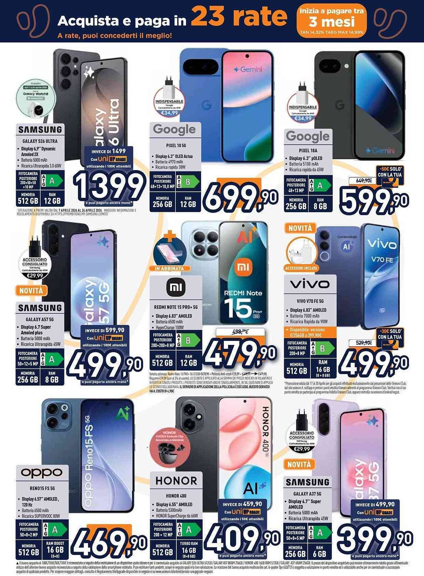 Volantino Unieuro (2026-04-17 - 2026-04-30)