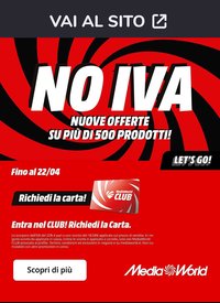 Volantino MediaWorld (2026-04-13 - 2026-04-15)