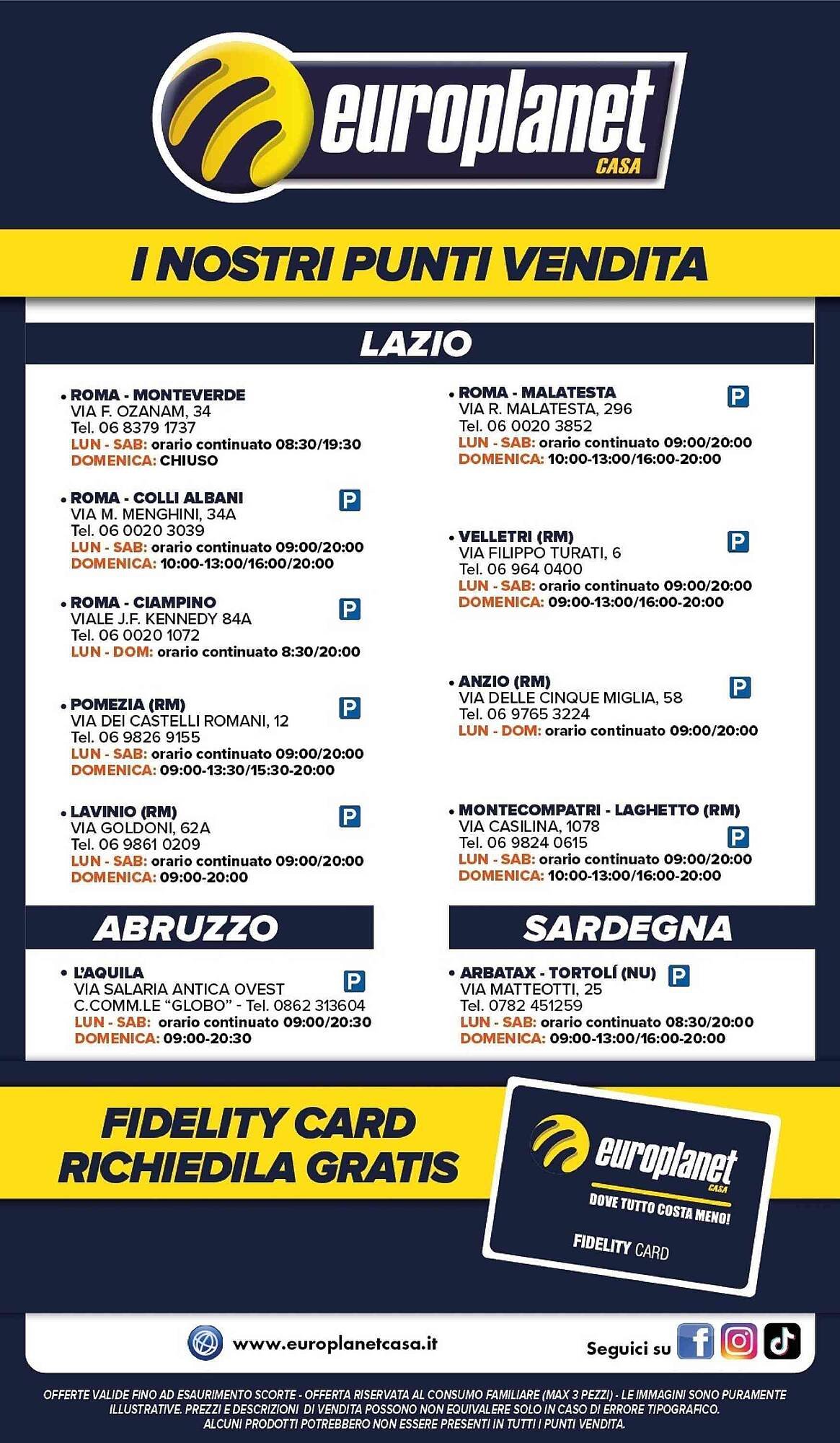 Volantino Europlanet Casa (2026-03-12 - 2026-03-22)
