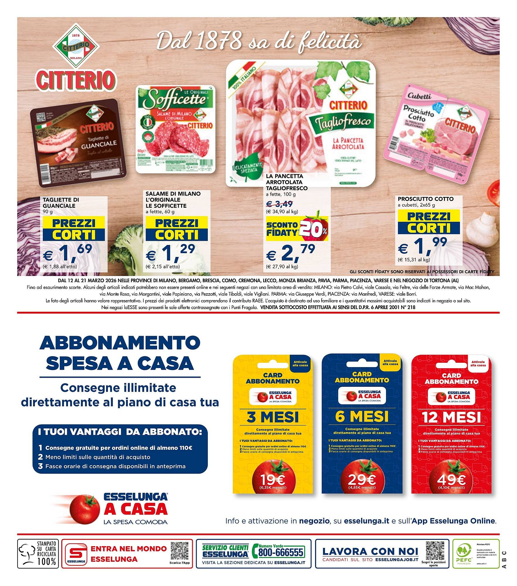 Volantino Esselunga (2026-03-12 - 2026-03-21)