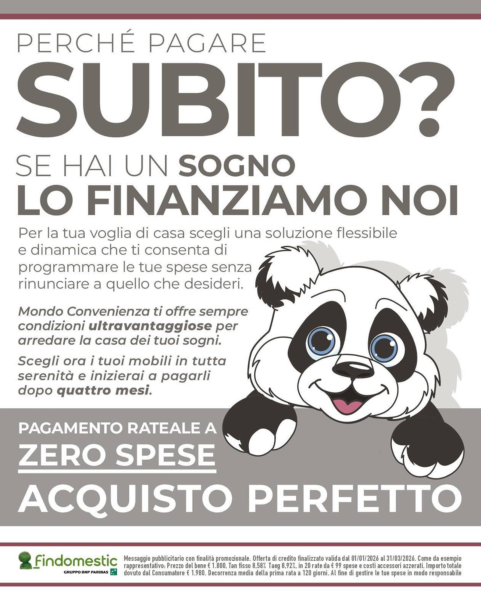 Volantino Mondo Convenienza (2026-01-01 - 2026-03-31)