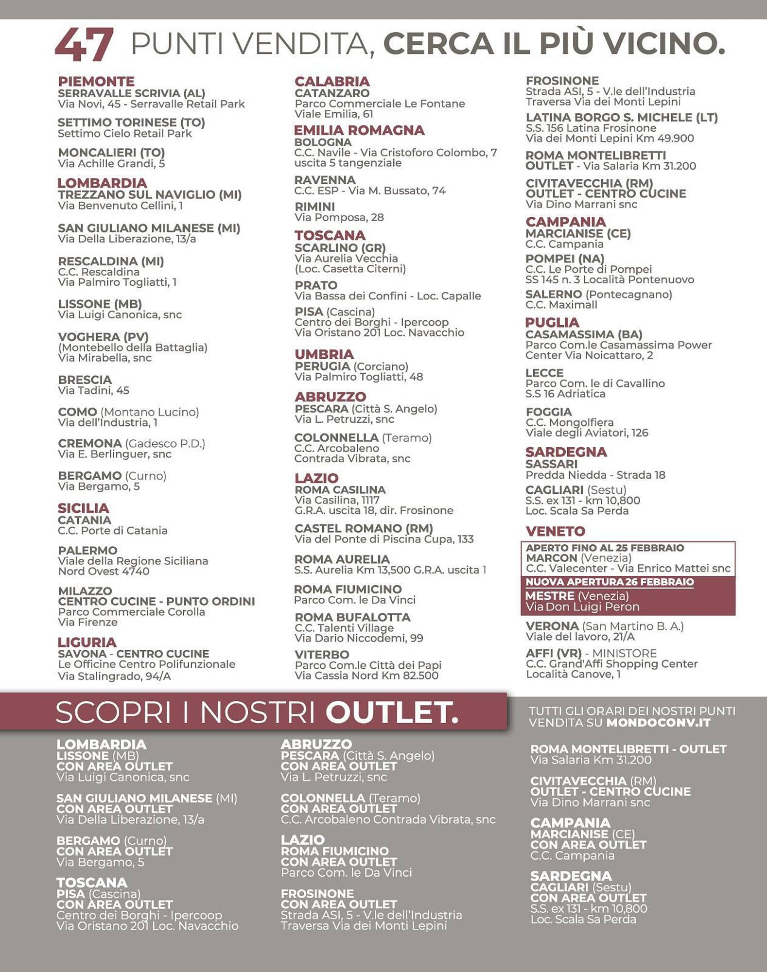 Volantino Mondo Convenienza (2026-01-01 - 2026-03-31)