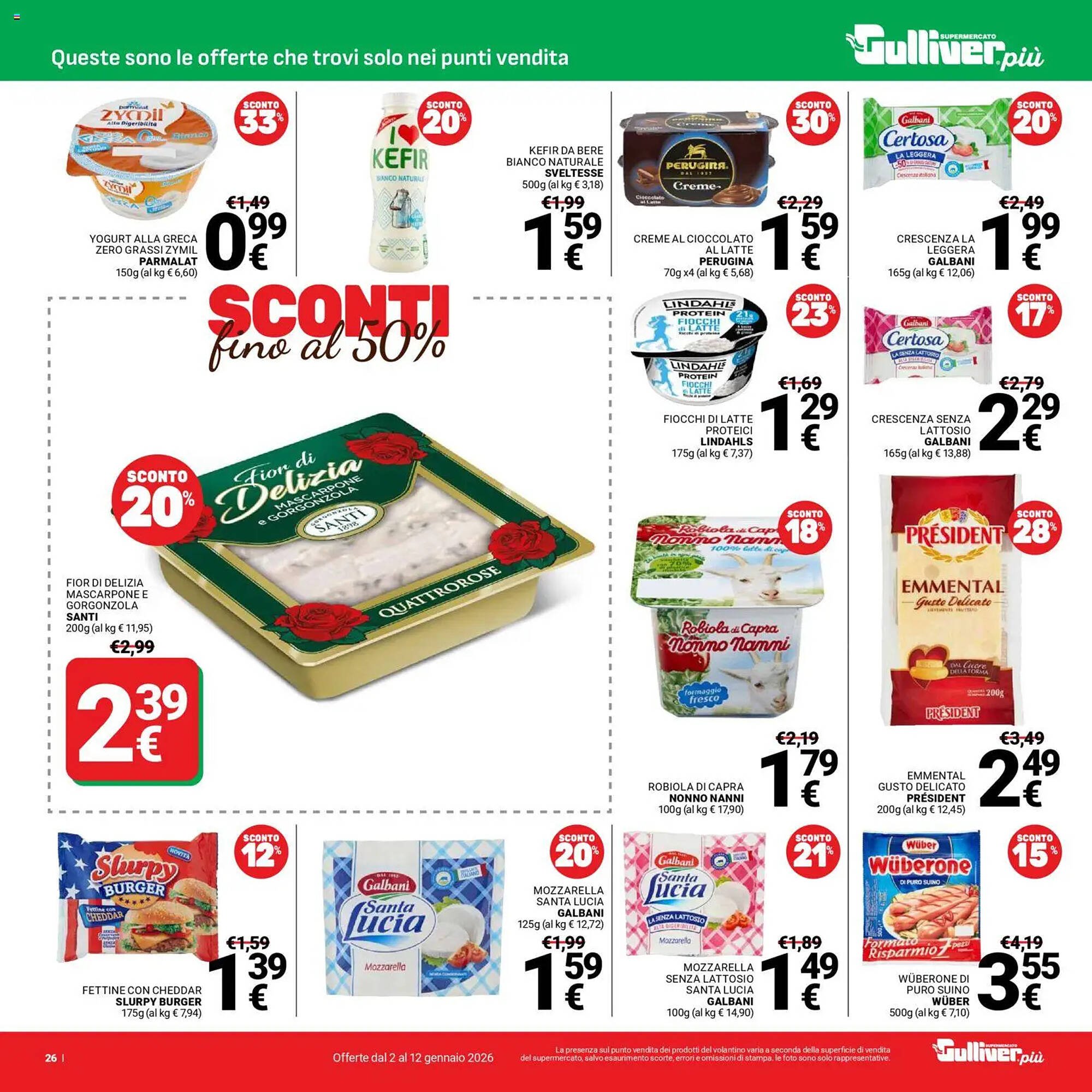 Volantino Supermercati Gulliver (2026-01-02 - 2026-01-12)